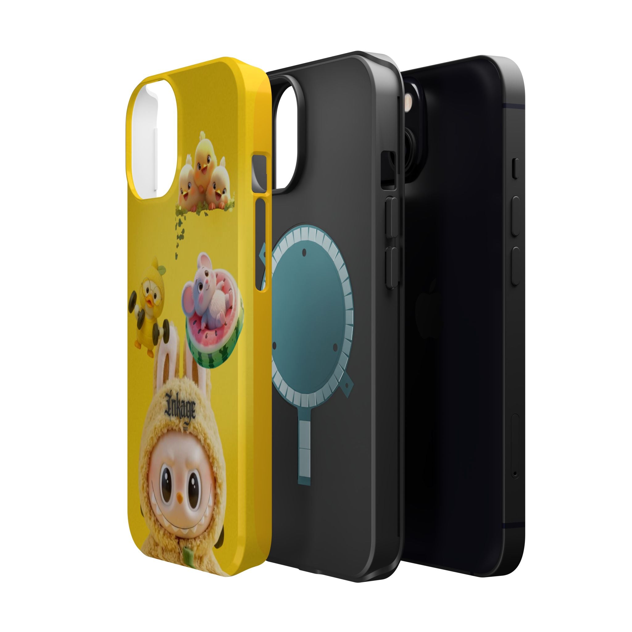 Yellow Cutie Labubu Magnetic Phone Cases (Animation)