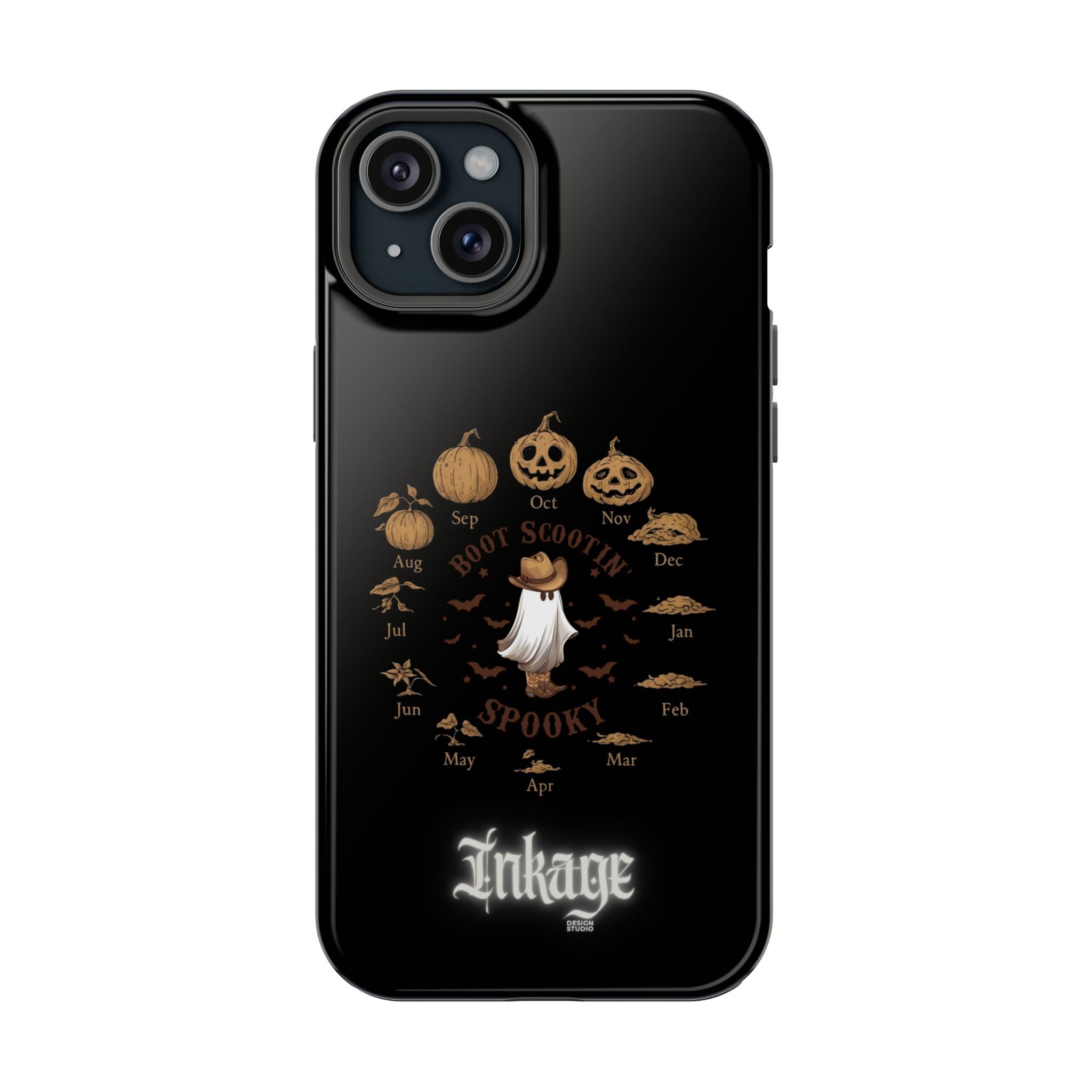Spooky Boot Halloween Pumpkin Magnetic Phone Case (Season)