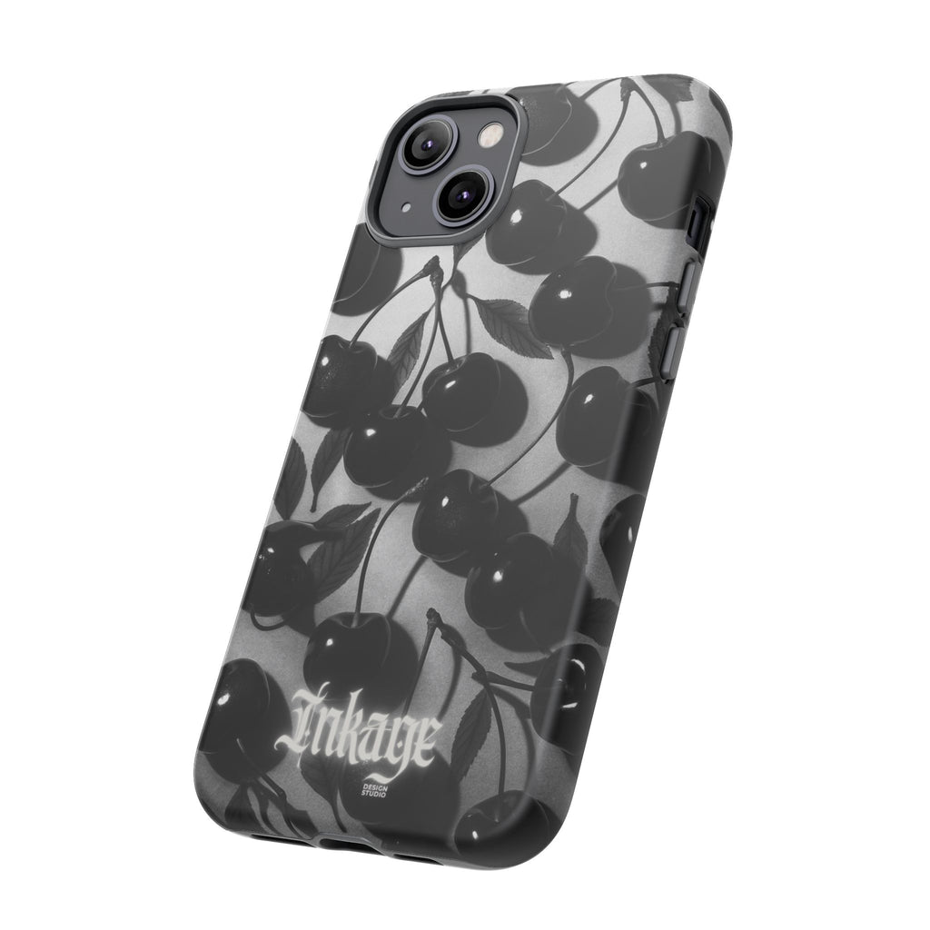 Black Cherry Print Tough Phone Cases (Minimal)