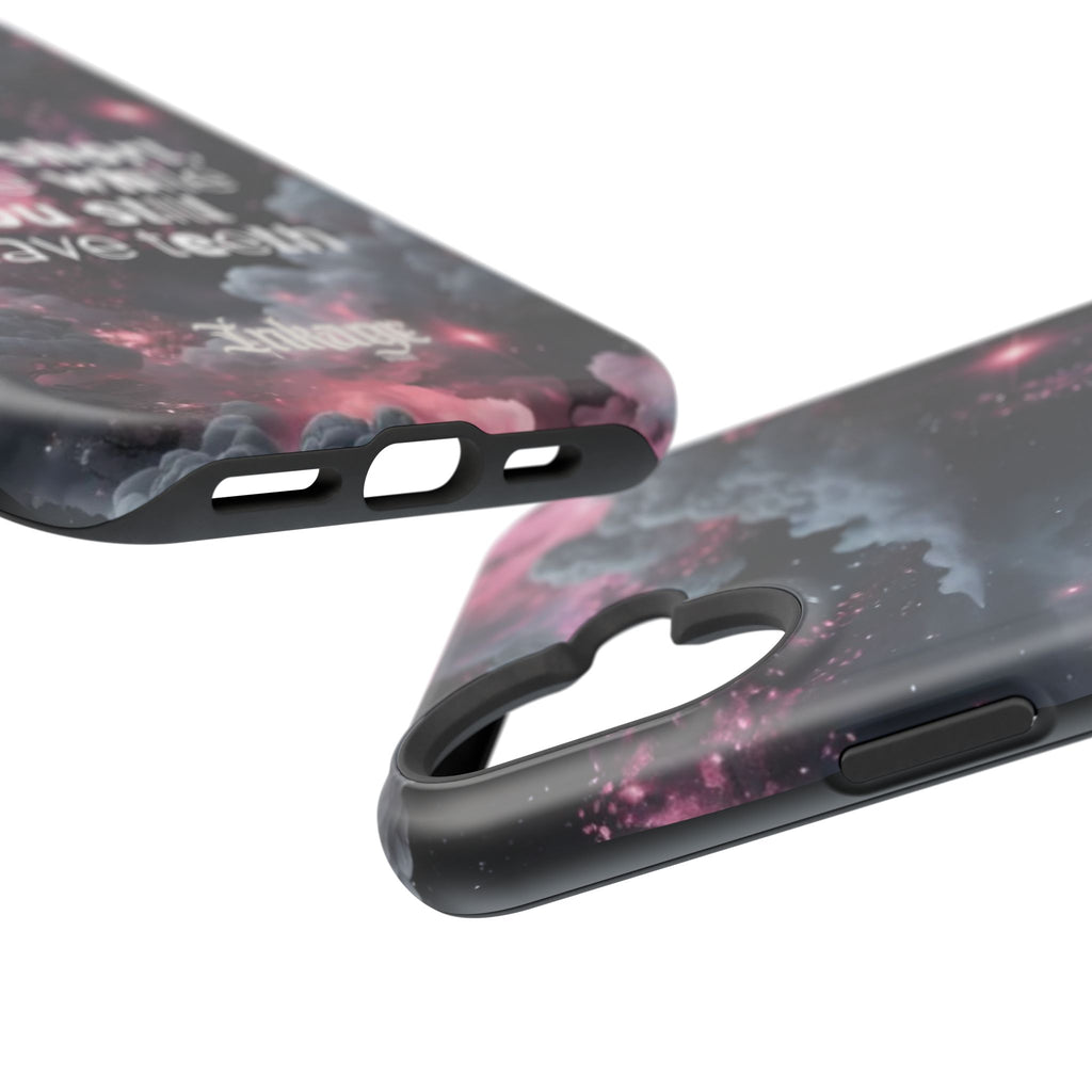 “Life is Short, Smile While You Still Have Teeth” Magnetic Phone Cases (Quote)