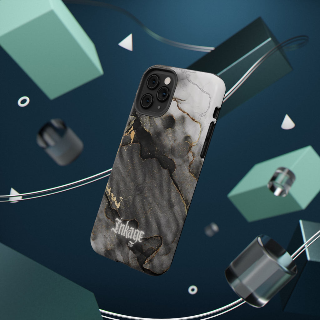 White Noir Marble Gold Foil Magnetic Phone Cases