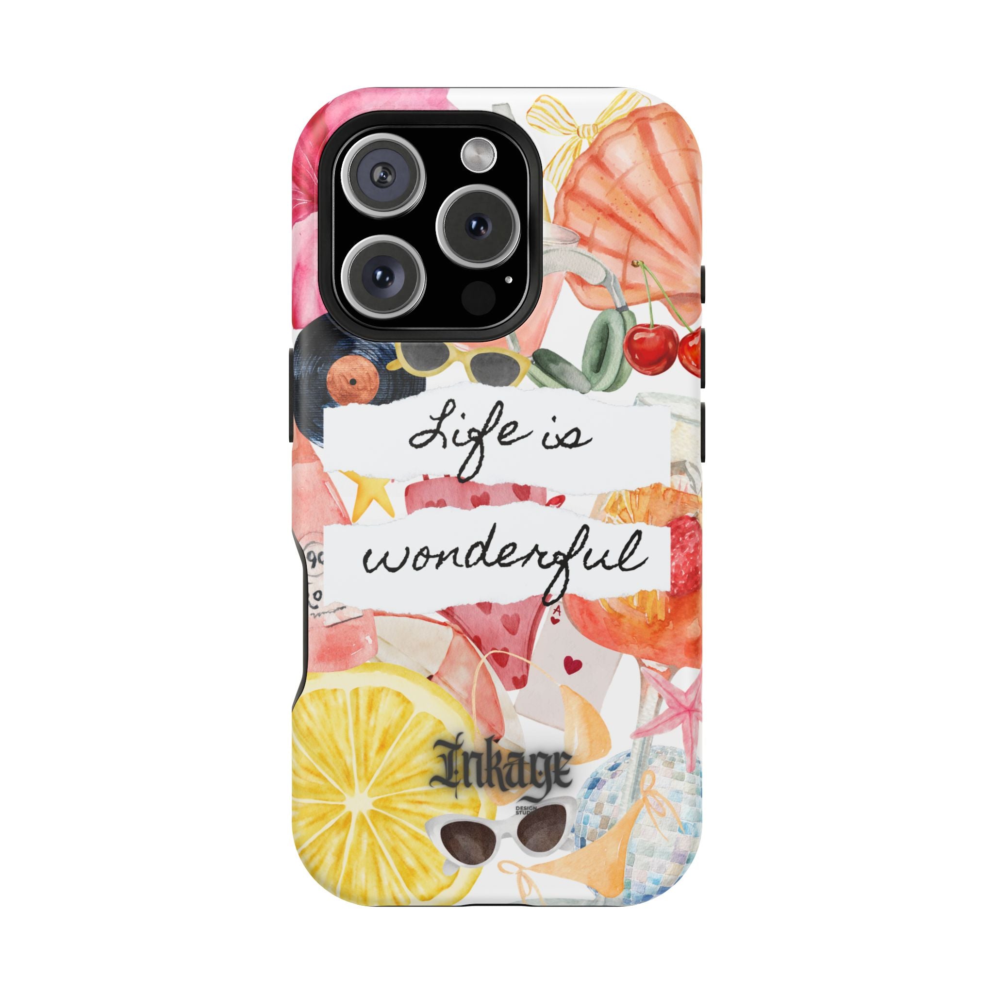 "Life is Wonderful" Quote Magnetic Phone Cases (Quote)