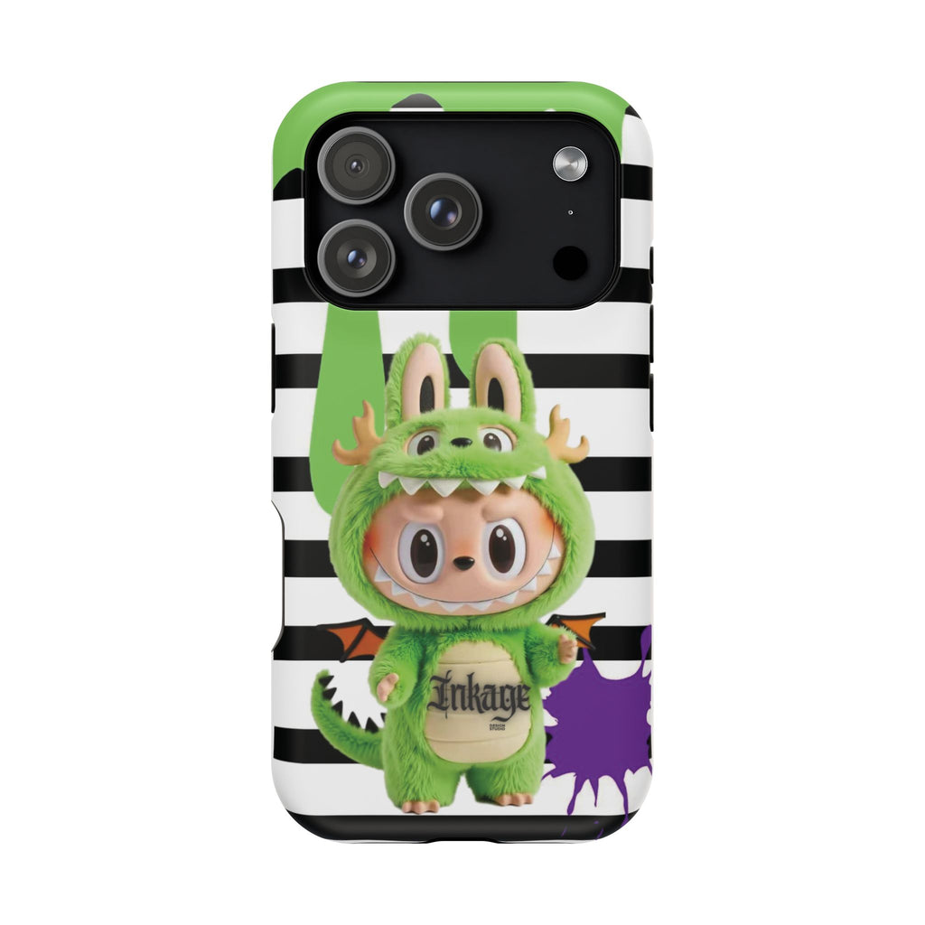 Greenie Labubu Spooky Magnetic Phone Case (Animation)