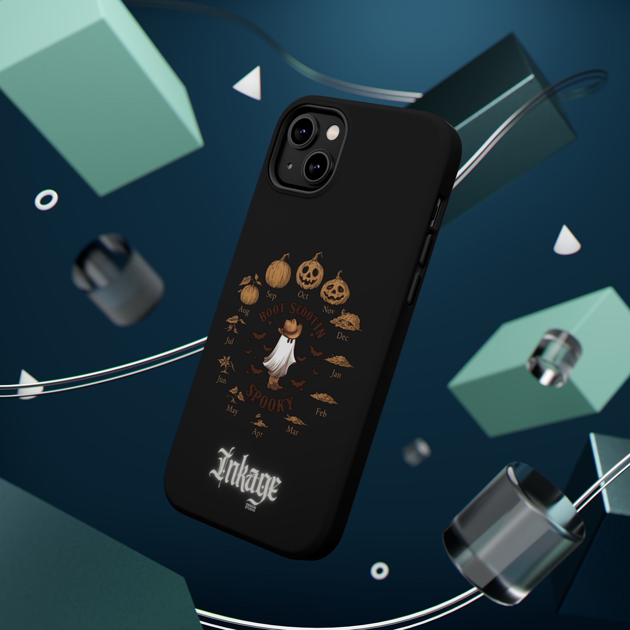 Spooky Boot Halloween Pumpkin Magnetic Phone Case (Season)
