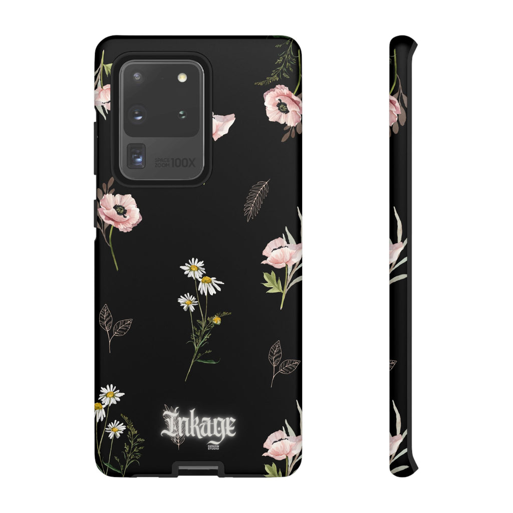 Elegant Black Florals Tough Phone Cases (Minimal)