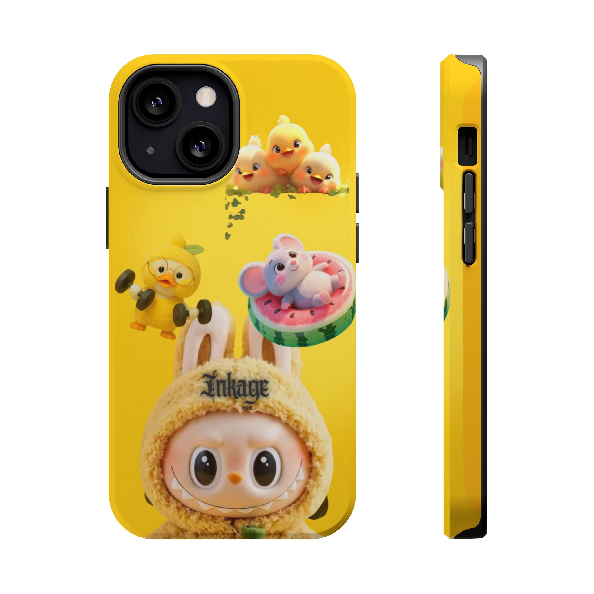 Yellow Cutie Labubu Magnetic Phone Cases (Animation)