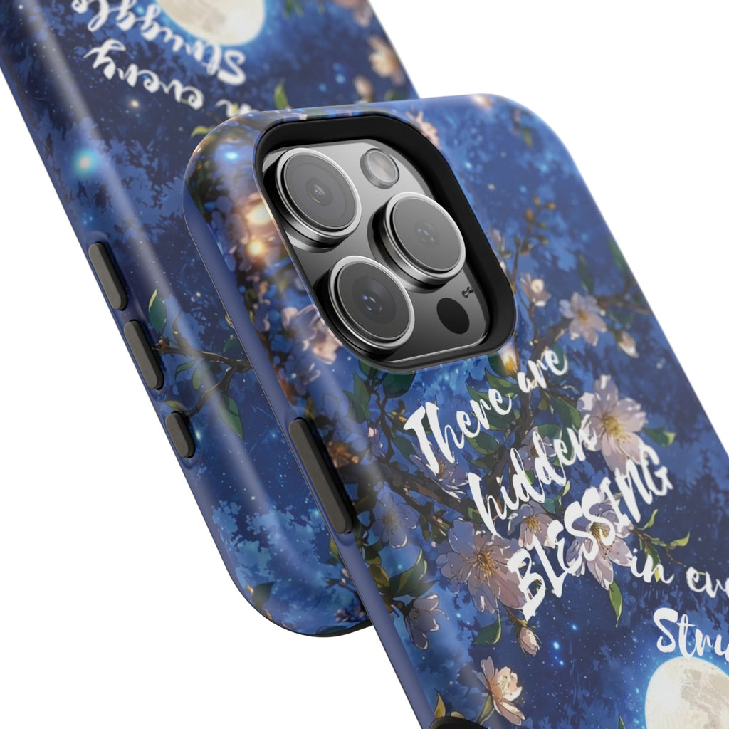 “Moonlit Blessing” Quote Magnetic Phone Cases