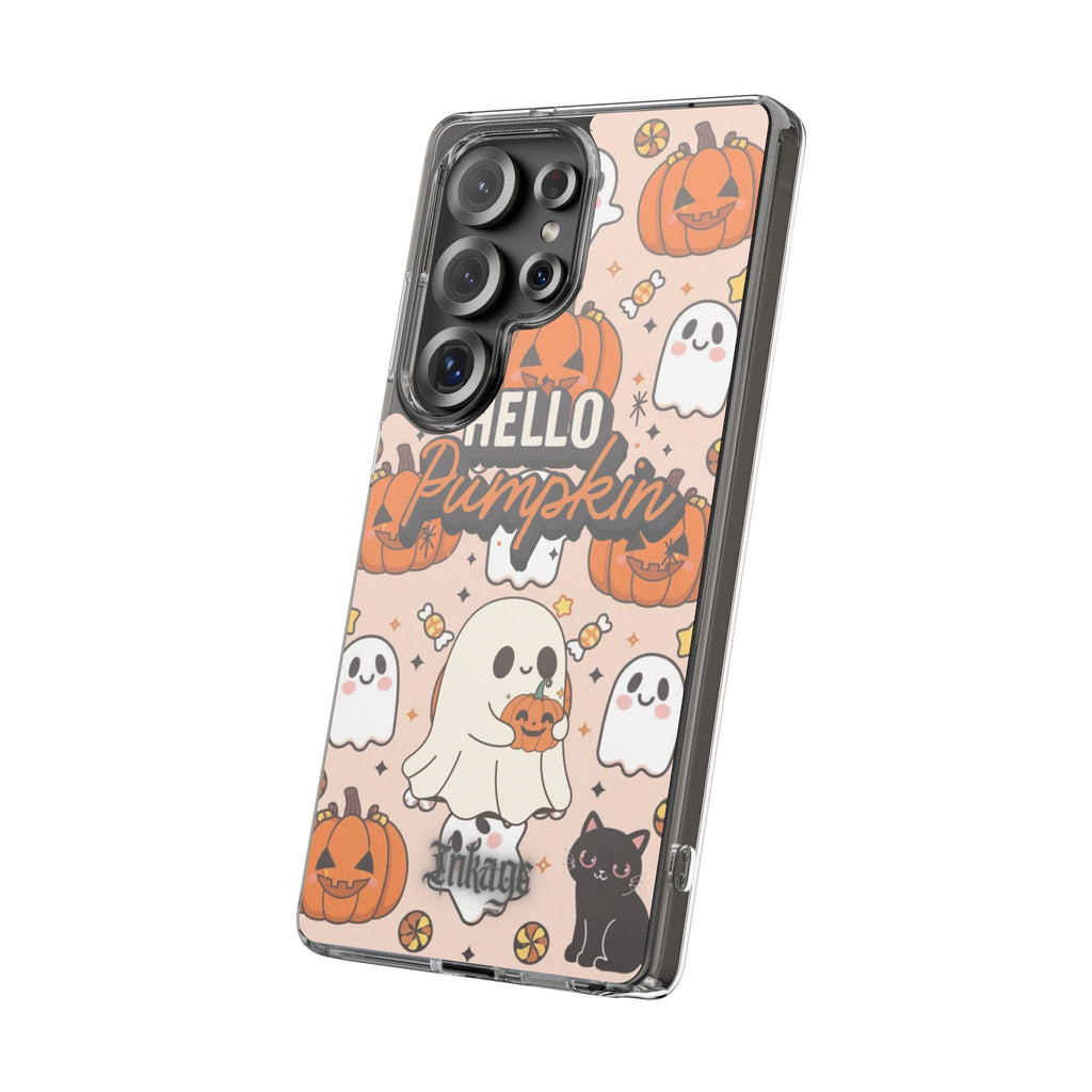 Cute Pumpkin Ghost Clear Impact Phone Case (Season)