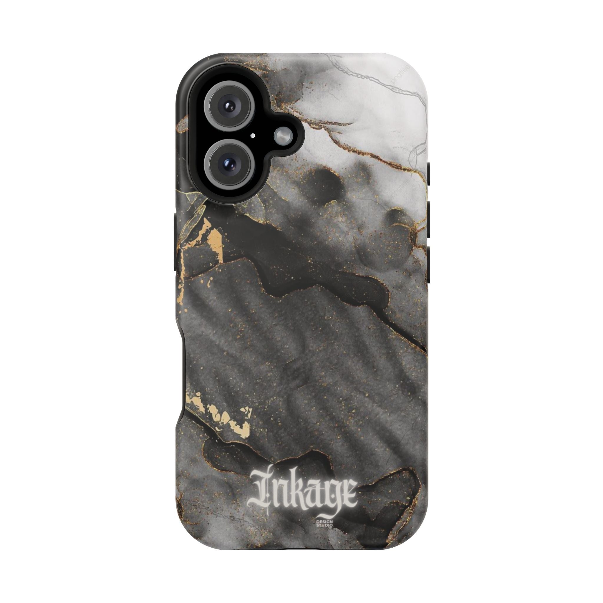 White Noir Marble Gold Foil Magnetic Phone Cases