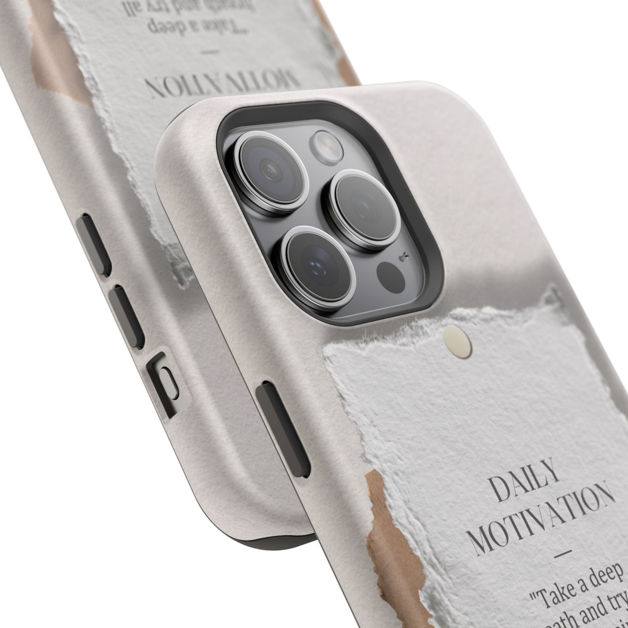 "Daily Motivation" Magnetic Quote Phone Case