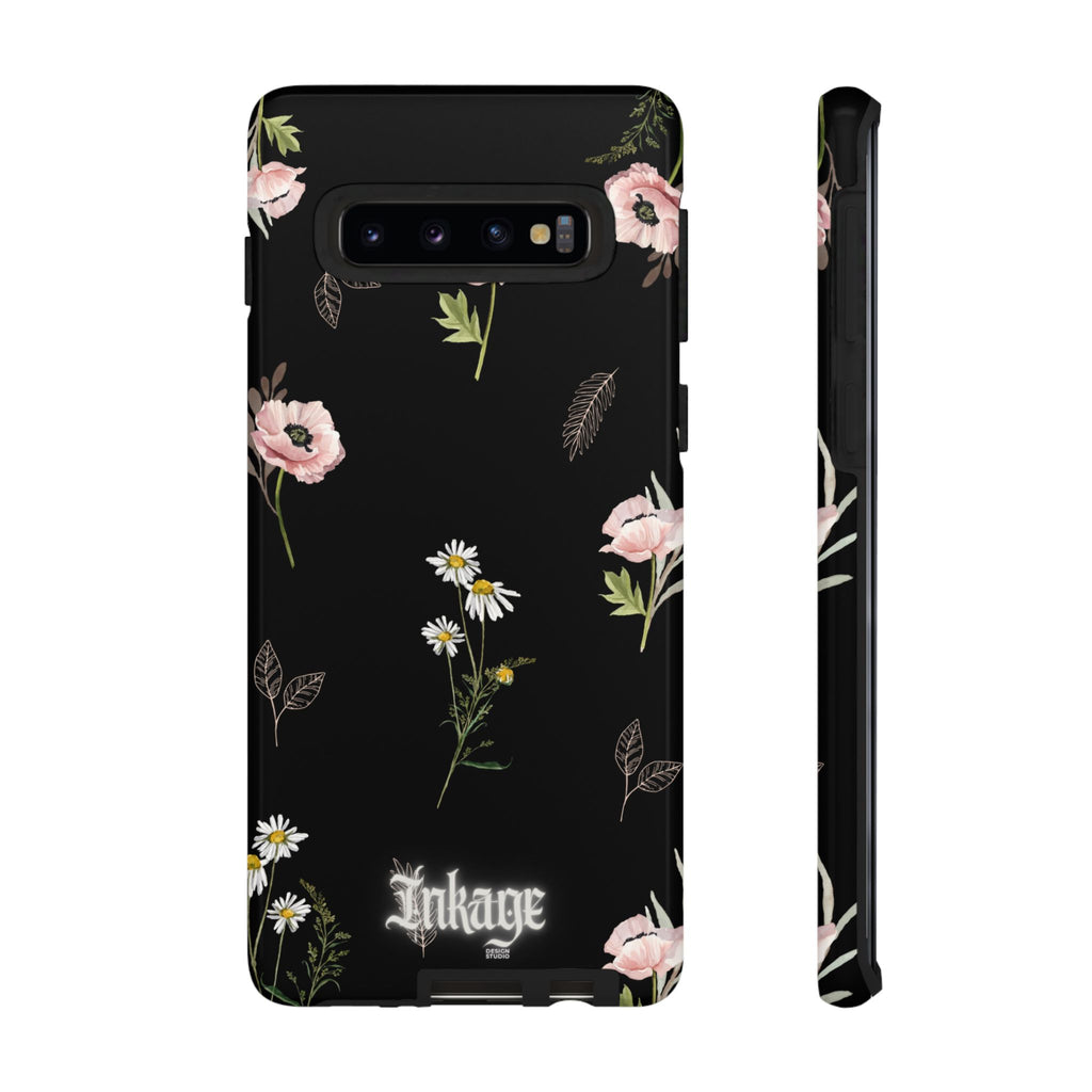 Elegant Black Florals Tough Phone Cases (Minimal)