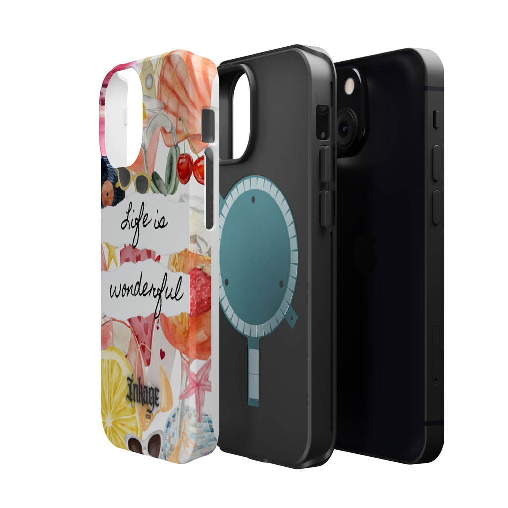 "Life is Wonderful" Quote Magnetic Phone Cases
