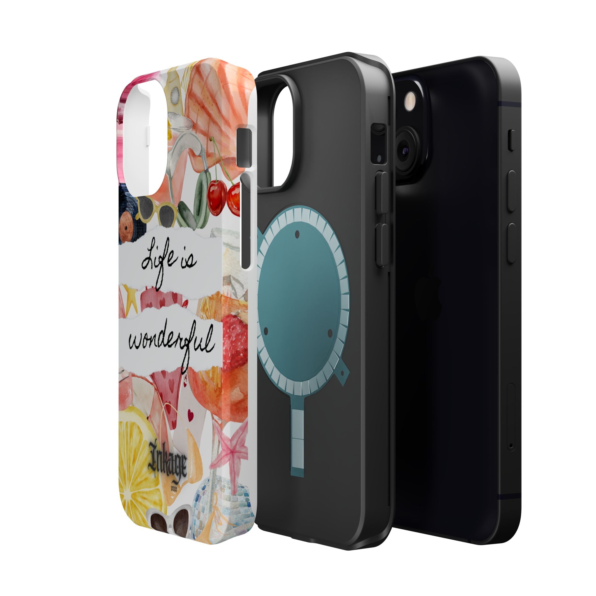 "Life is Wonderful" Quote Magnetic Phone Cases