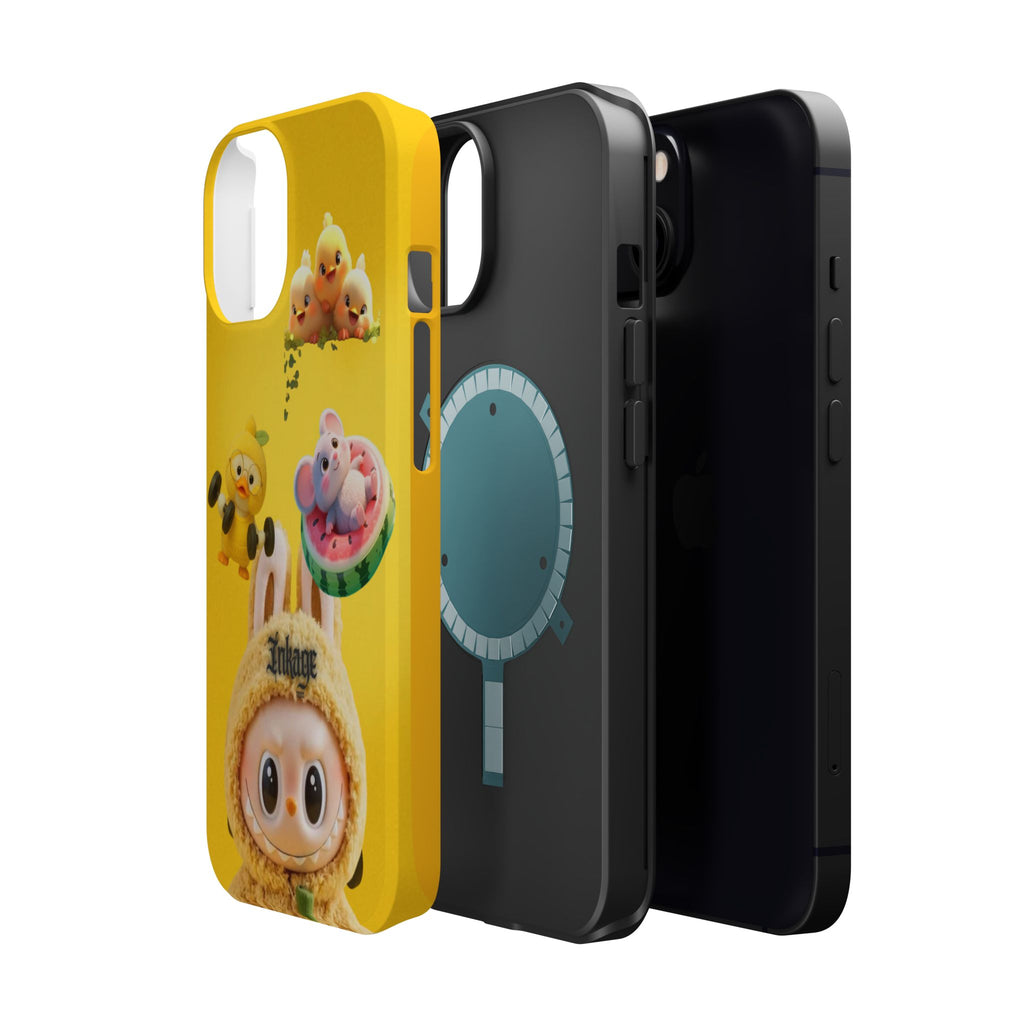 Yellow Cutie Labubu Magnetic Phone Cases (Animation)
