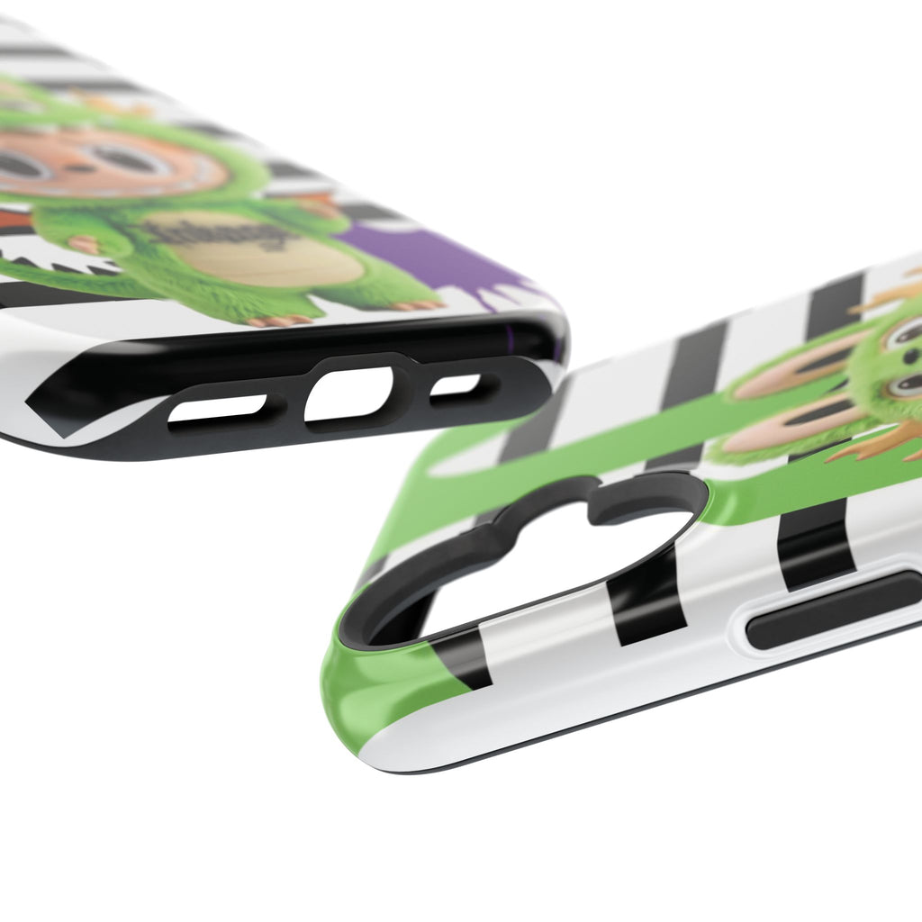 Greenie Labubu Spooky Magnetic Phone Case (Animation)