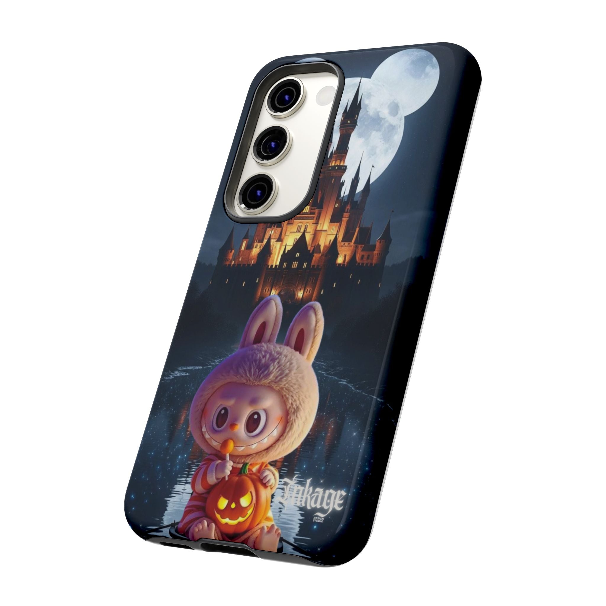 Labubu Halloween On Disney Boat Tough Phone Cases (Season, Animation)
