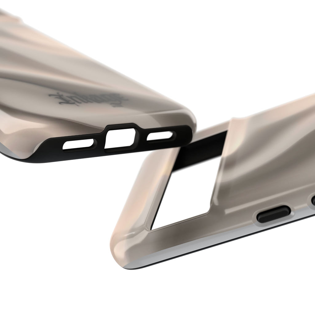 Beige Wavy Flow Tough Phone Case (Minimal)