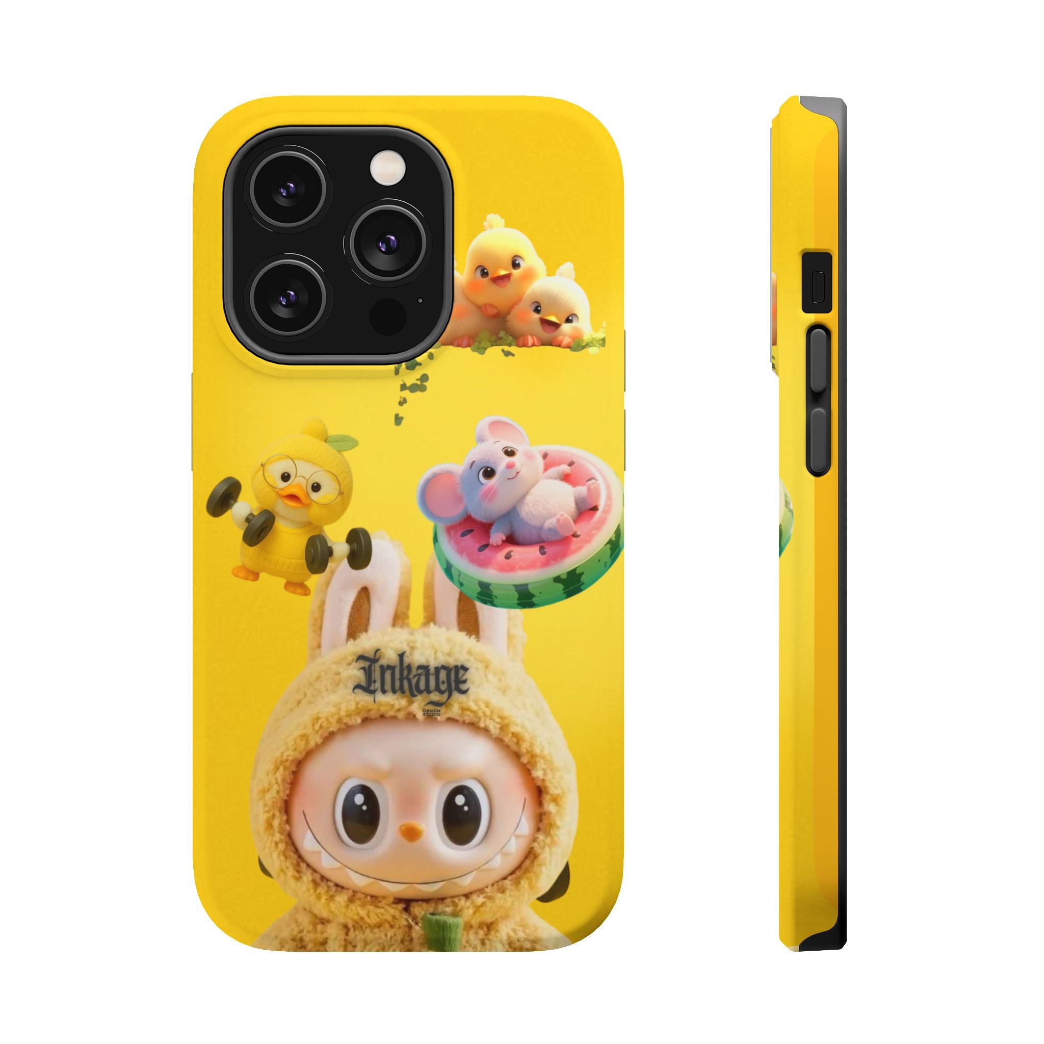 Yellow Cutie Labubu Magnetic Phone Cases (Animation)