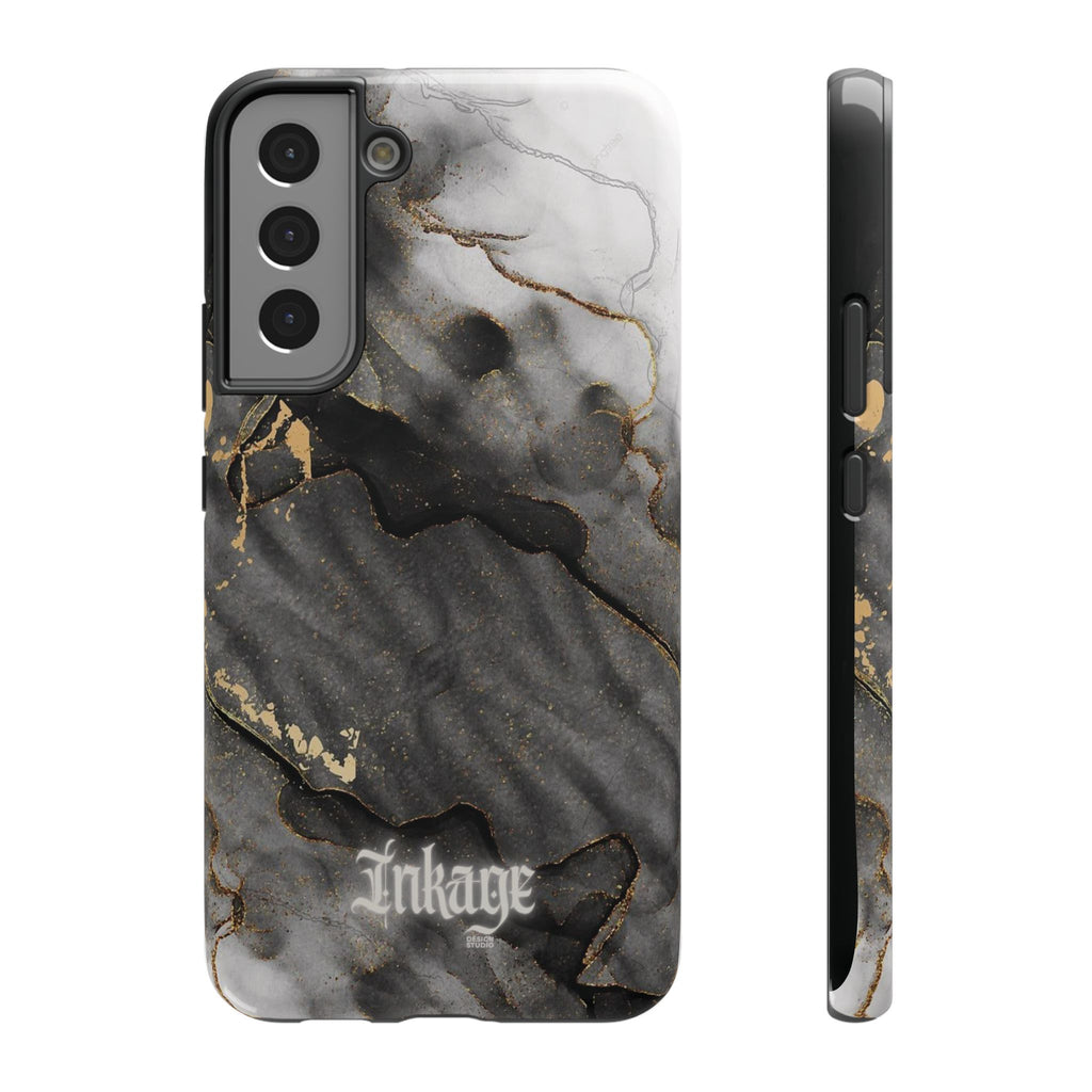 White Noir Marble Gold Foil Magnetic Phone Cases