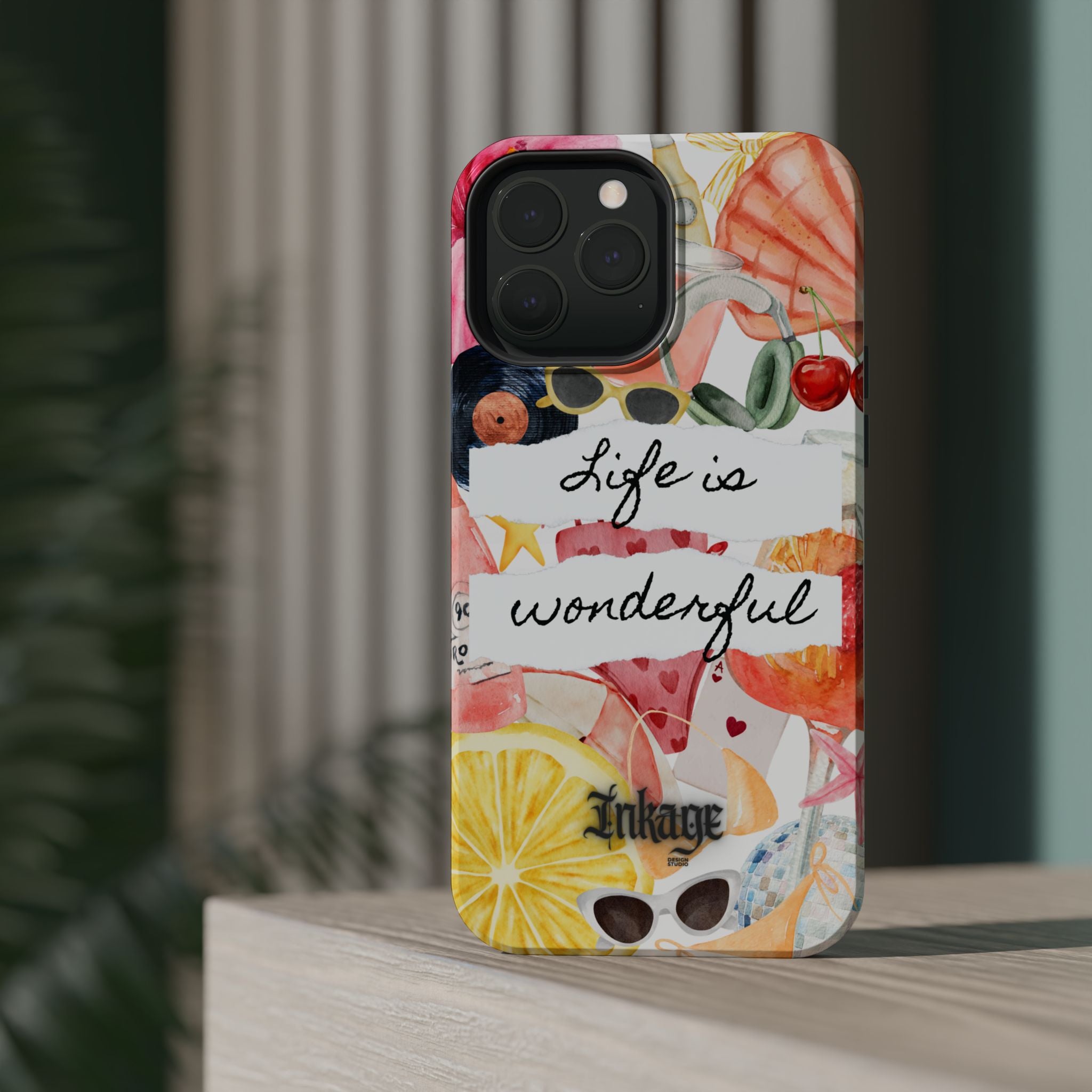 "Life is Wonderful" Quote Magnetic Phone Cases
