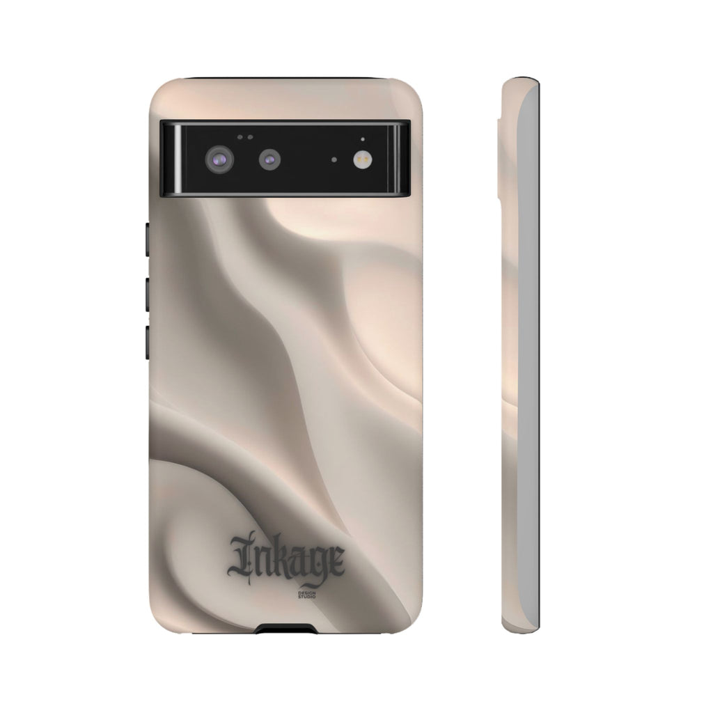 Beige Wavy Flow Tough Phone Case (Minimal)