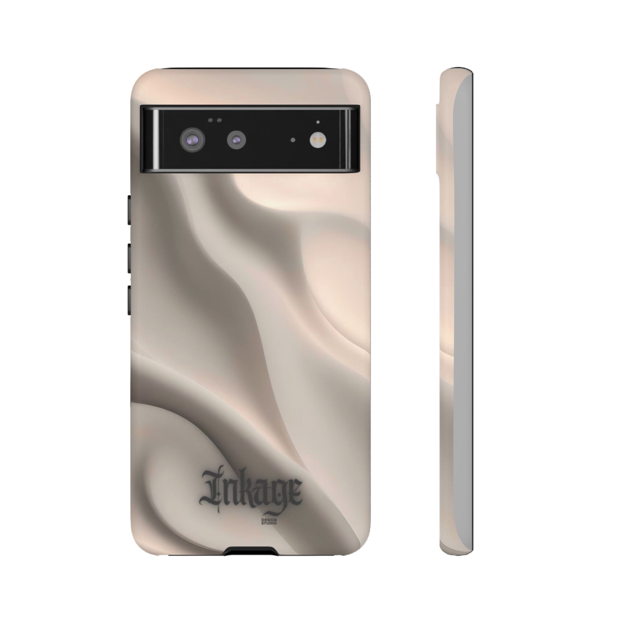 Beige Wavy Flow Tough Phone Case (Minimal)