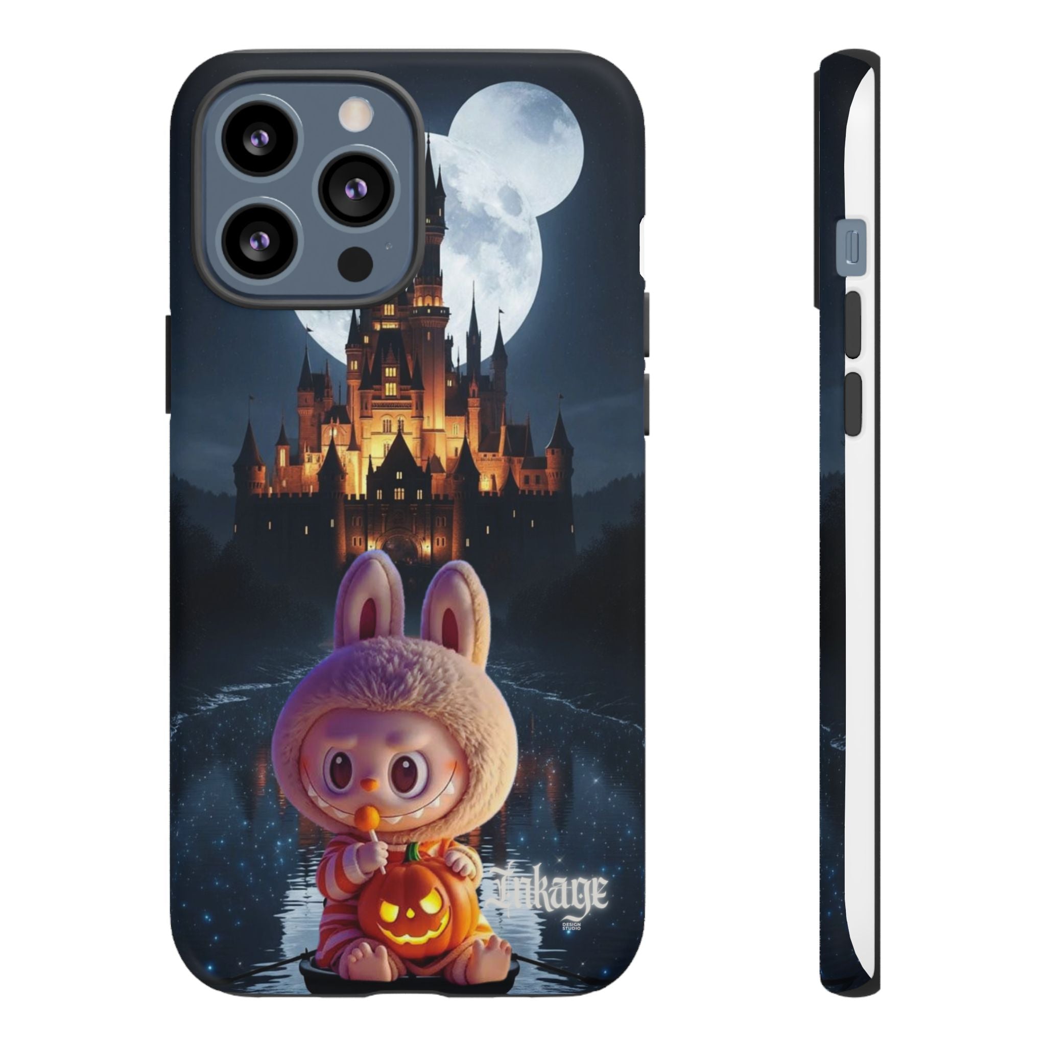Labubu Halloween On Disney Boat Tough Phone Cases (Season, Animation)