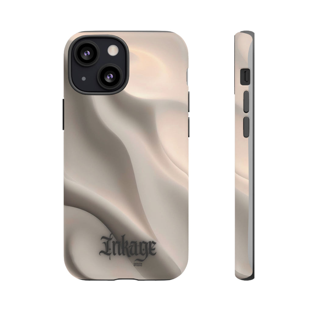 Beige Wavy Flow Tough Phone Case (Minimal)