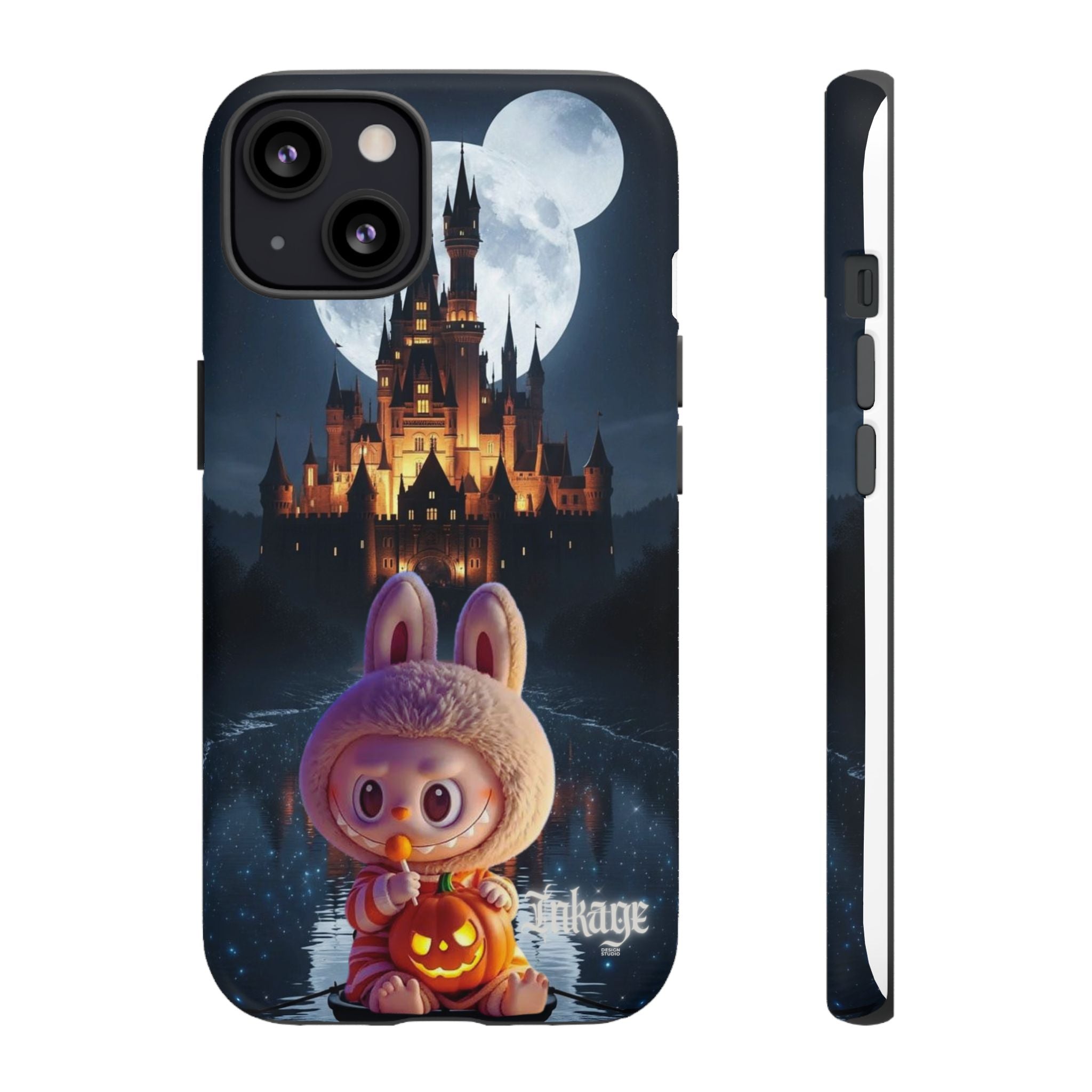 Labubu Halloween On Disney Boat Tough Phone Cases (Season, Animation)