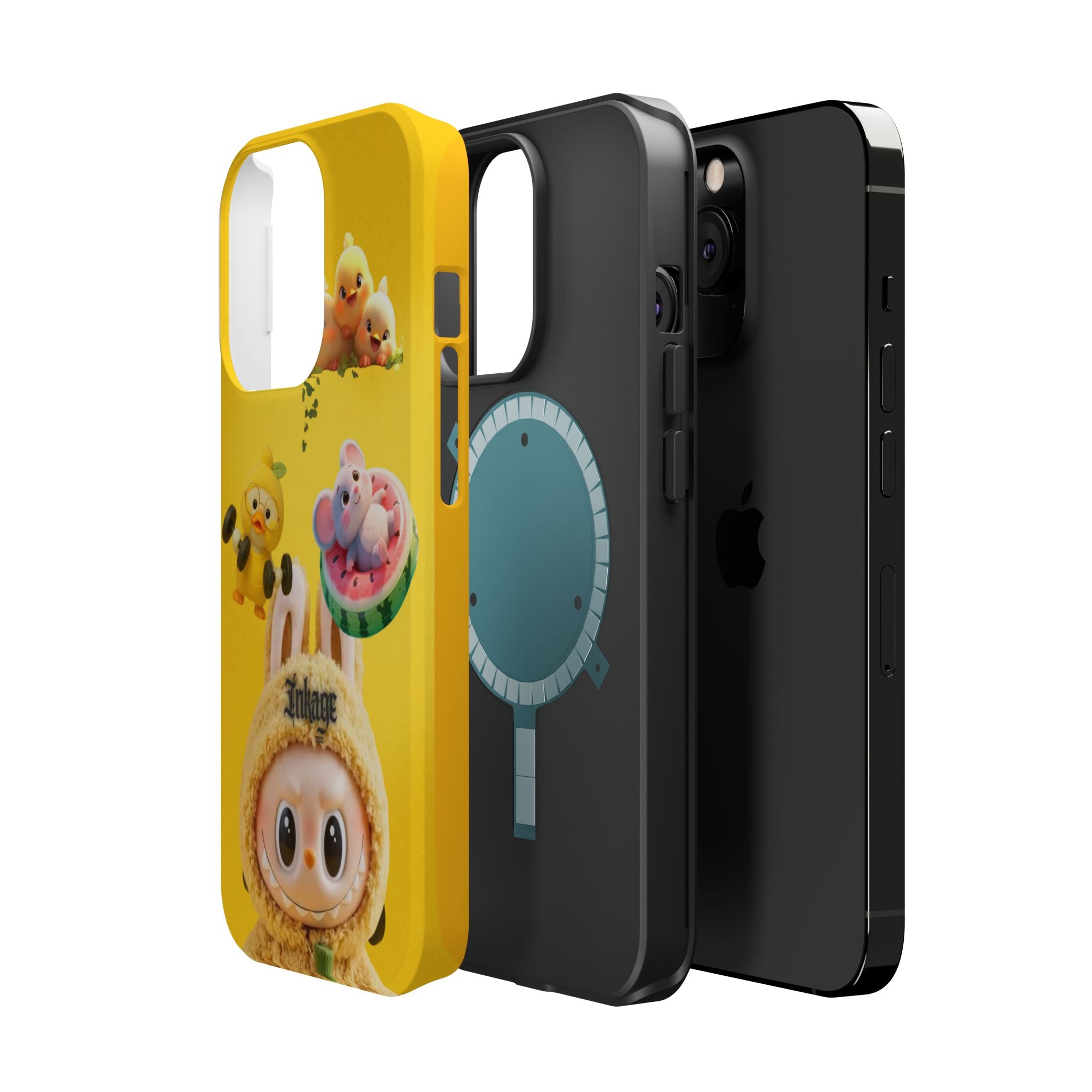 Yellow Cutie Labubu Magnetic Phone Cases (Animation)