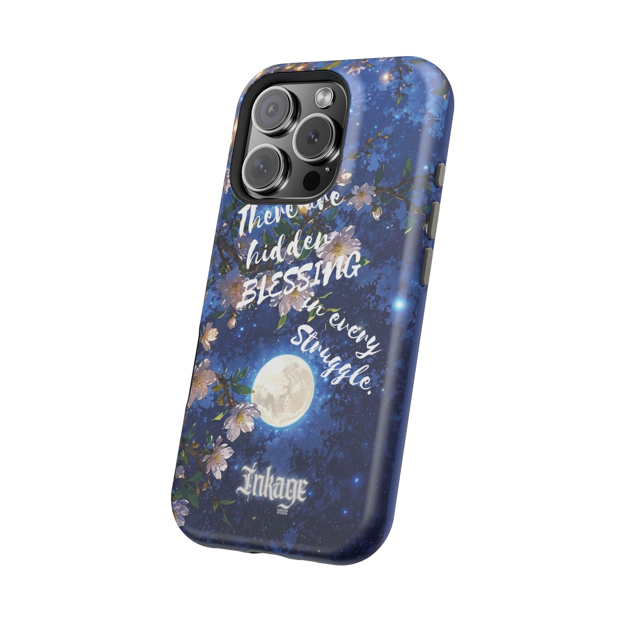 “Moonlit Blessing” Magnetic Phone Cases (Quote)