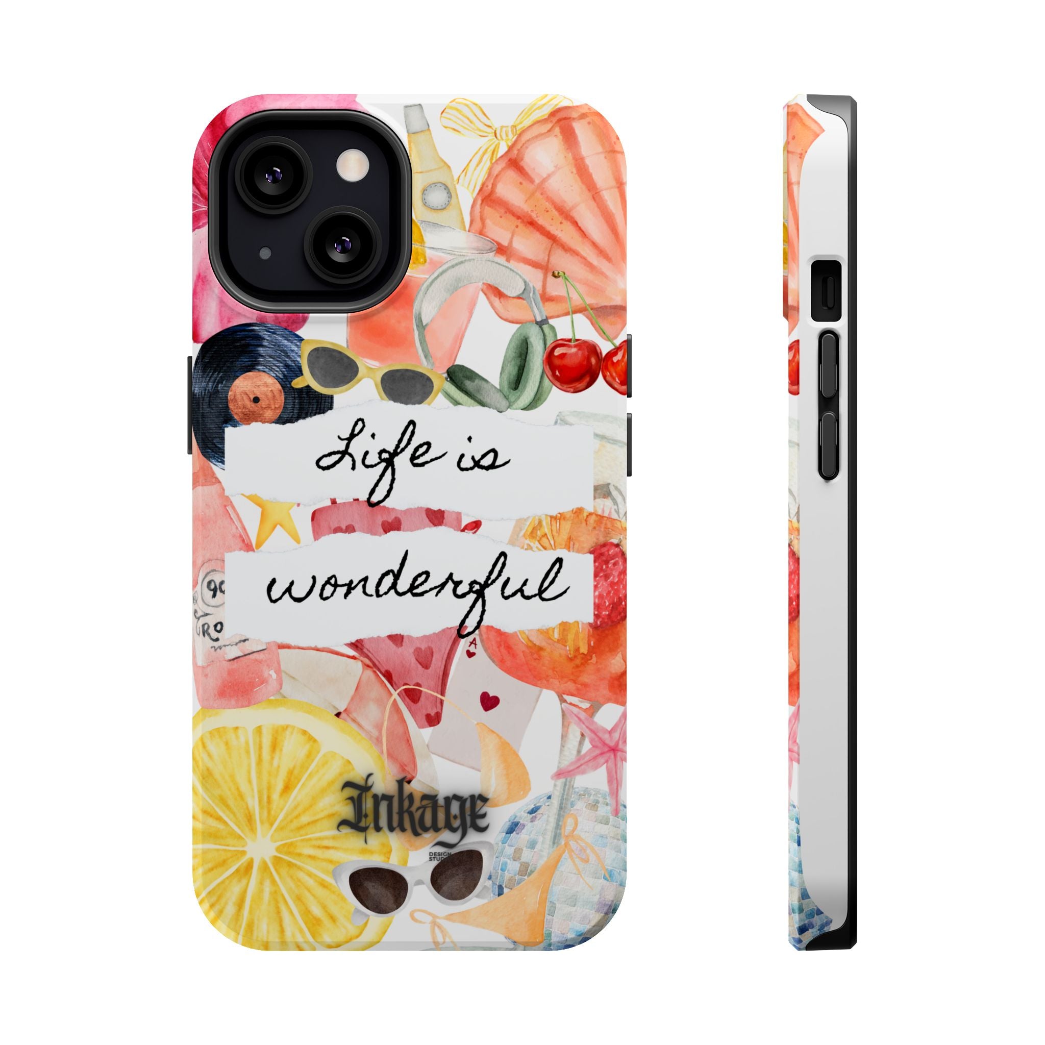"Life is Wonderful" Quote Magnetic Phone Cases (Quote)