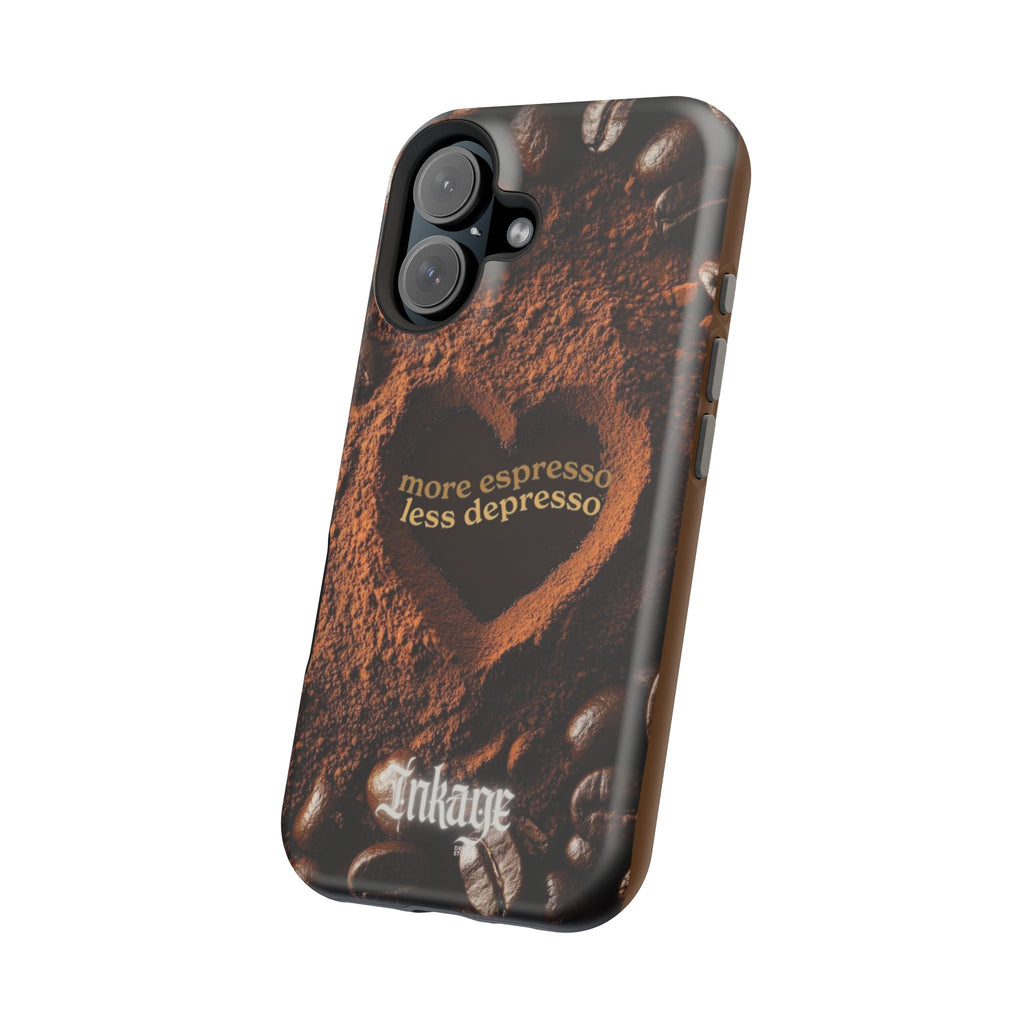 "More Espresso Less Depresso" Magnetic Phone Cases (Quote)