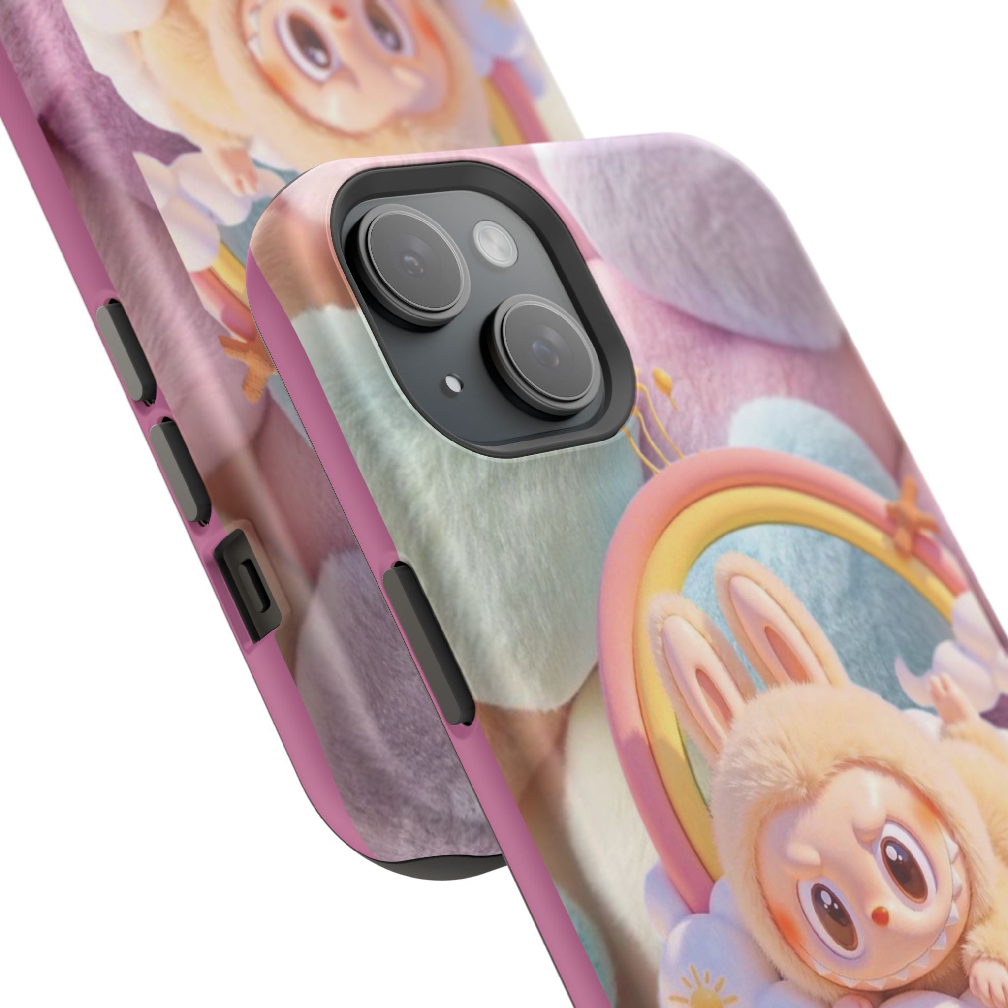 Pastel Rainbow Labubu Magnetic Phone Cases(Animation)