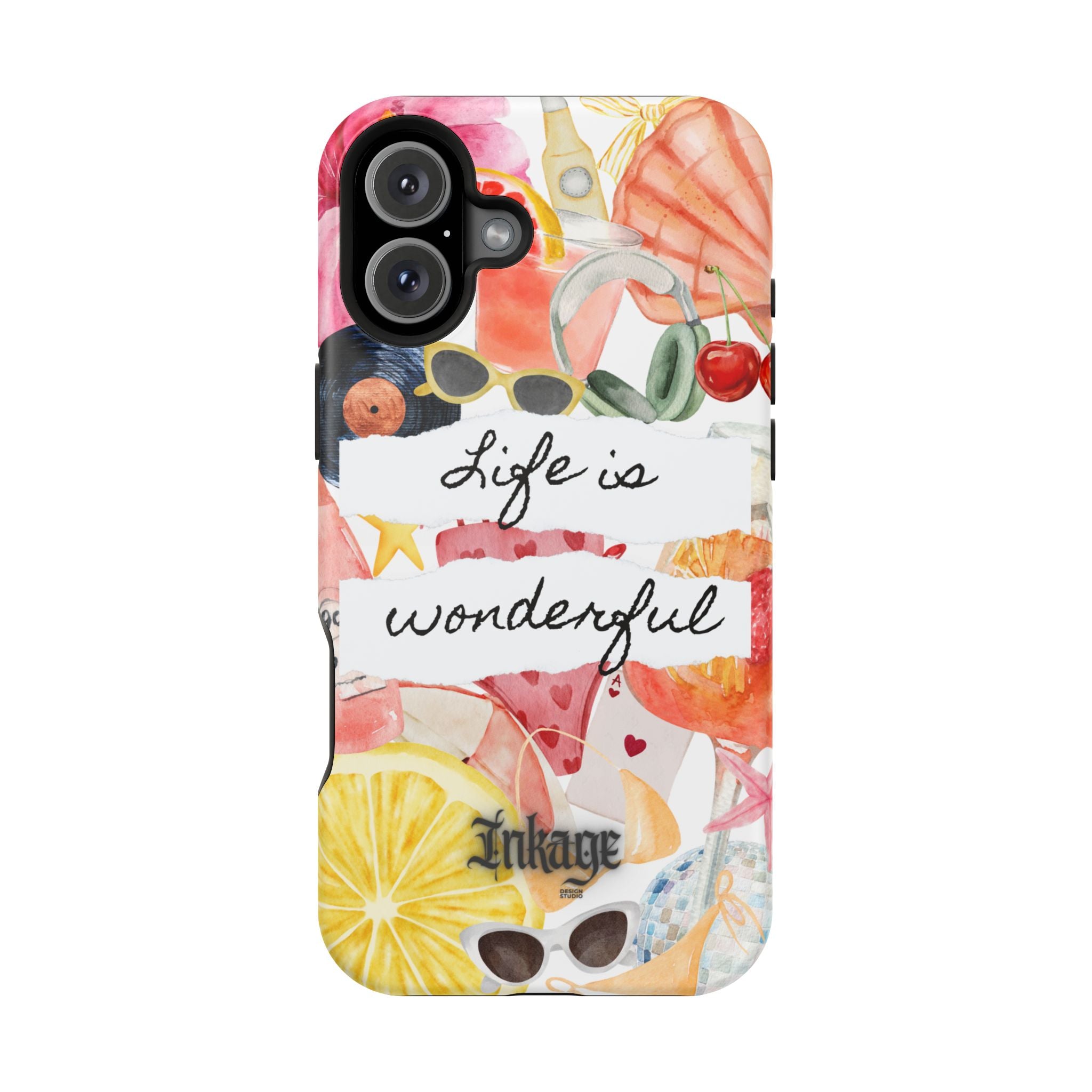 "Life is Wonderful" Quote Magnetic Phone Cases
