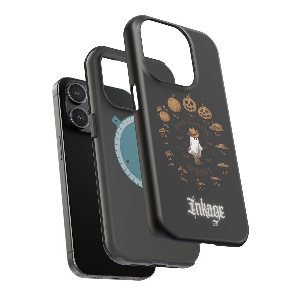 Spooky Boot Halloween Pumpkin Magnetic Phone Case (Season)
