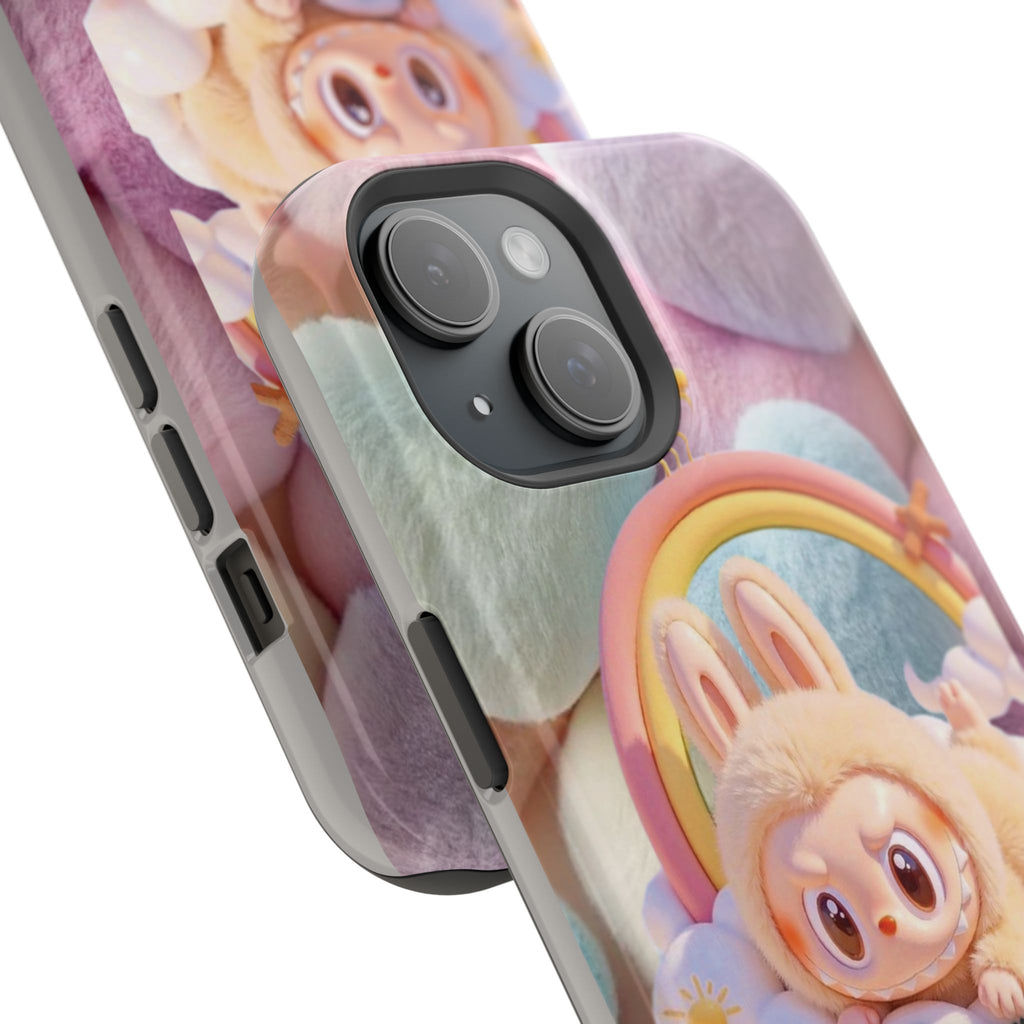 Pastel Rainbow Labubu Magnetic Phone Cases (Animation)