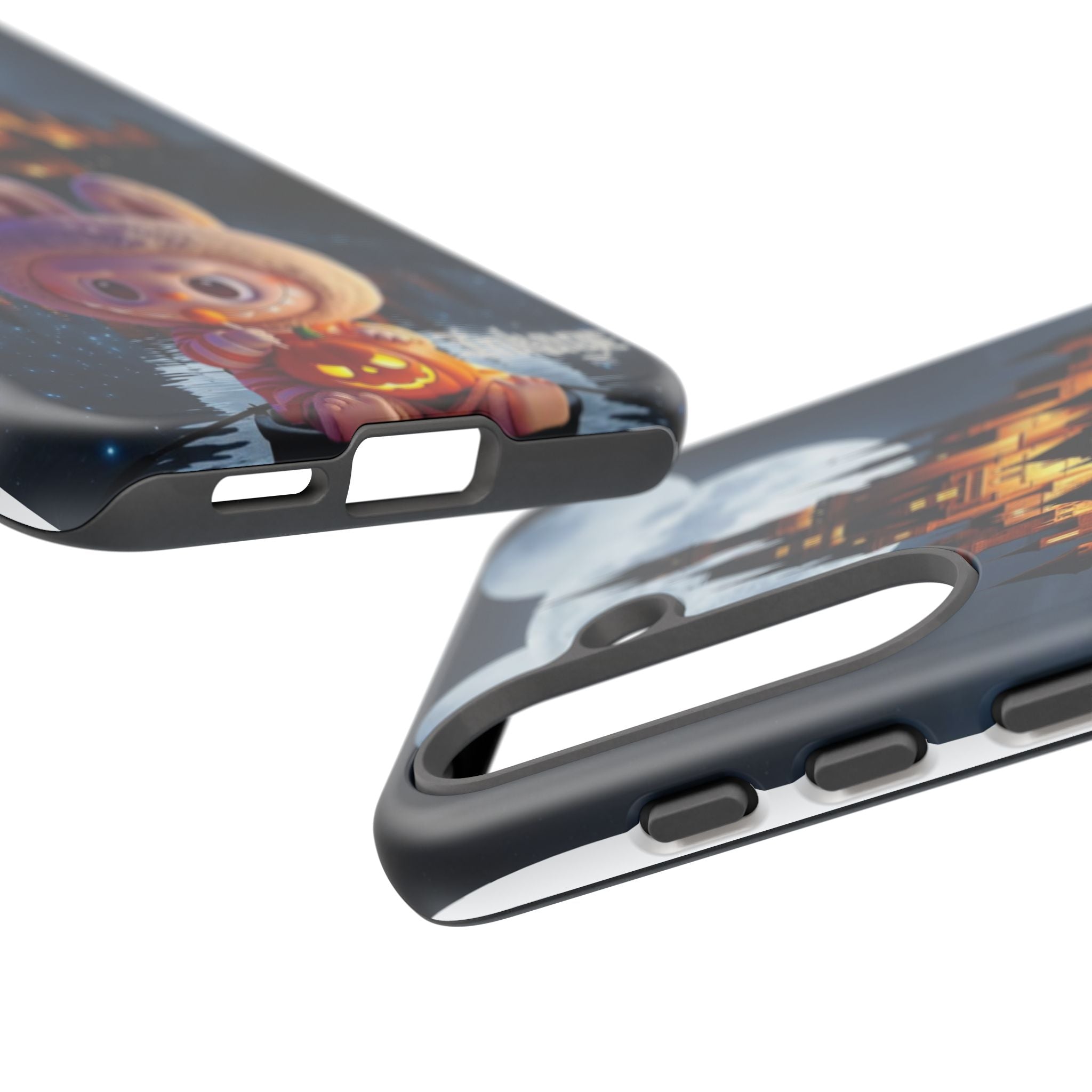 Labubu Halloween On Disney Boat Tough Phone Cases (Season, Animation)