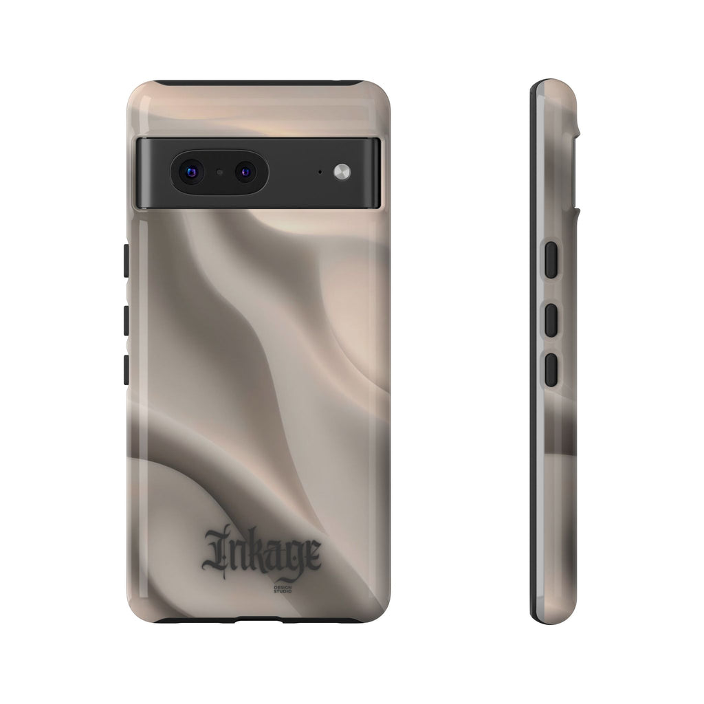 Beige Wavy Flow Tough Phone Case (Minimal)