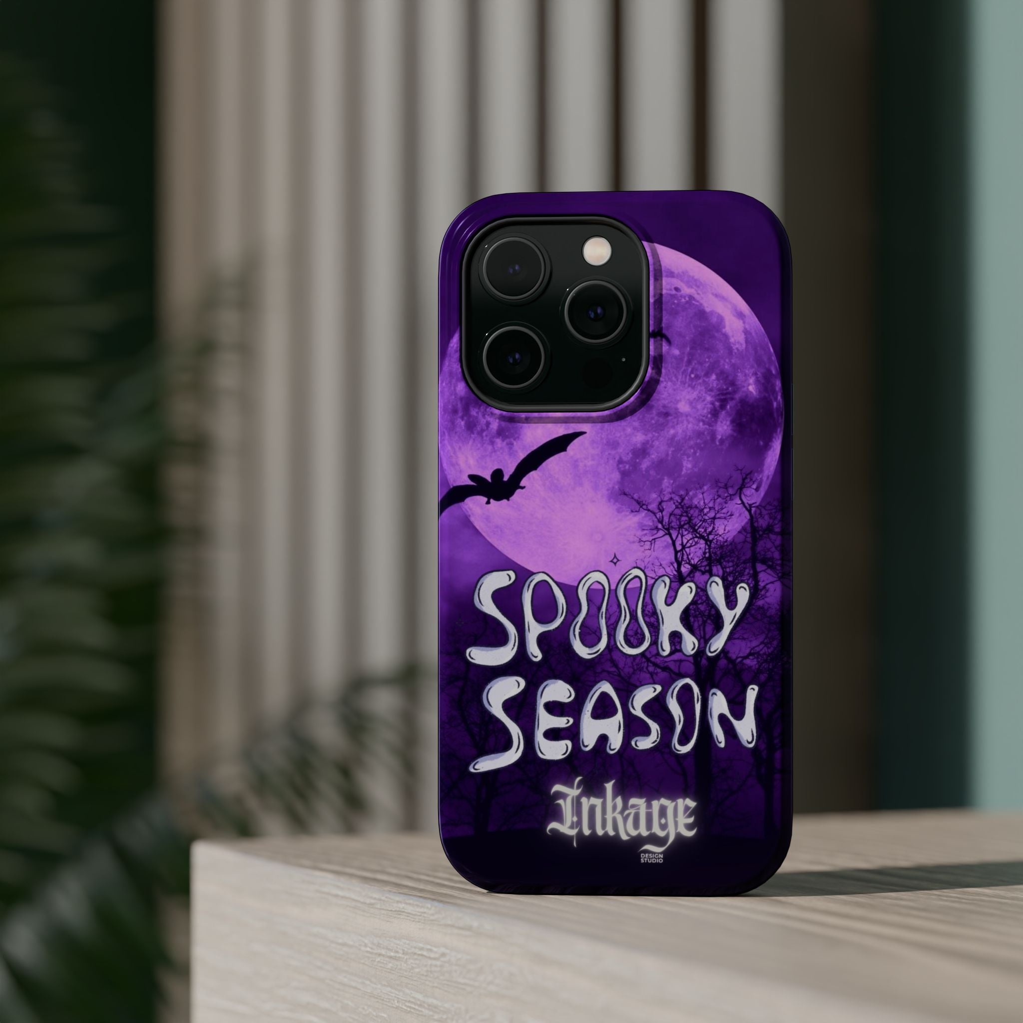 Purple Spooky Season Magnetic Phone Cases (Season)