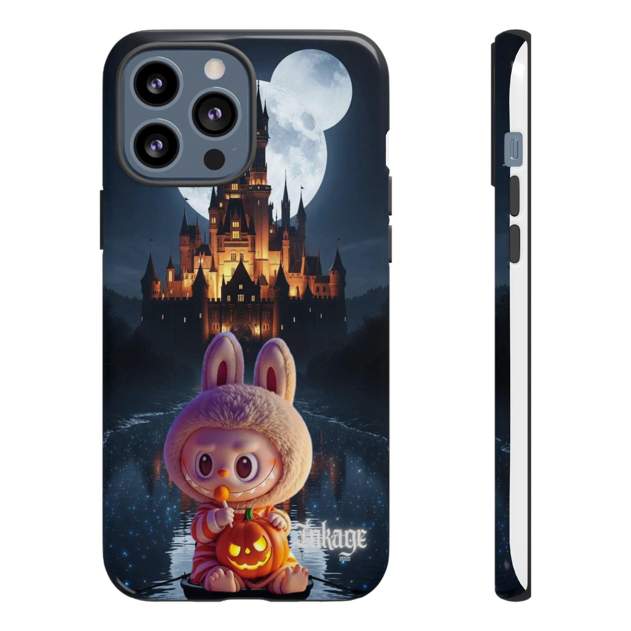 Labubu Halloween On Disney Boat Tough Phone Cases (Season, Animation)
