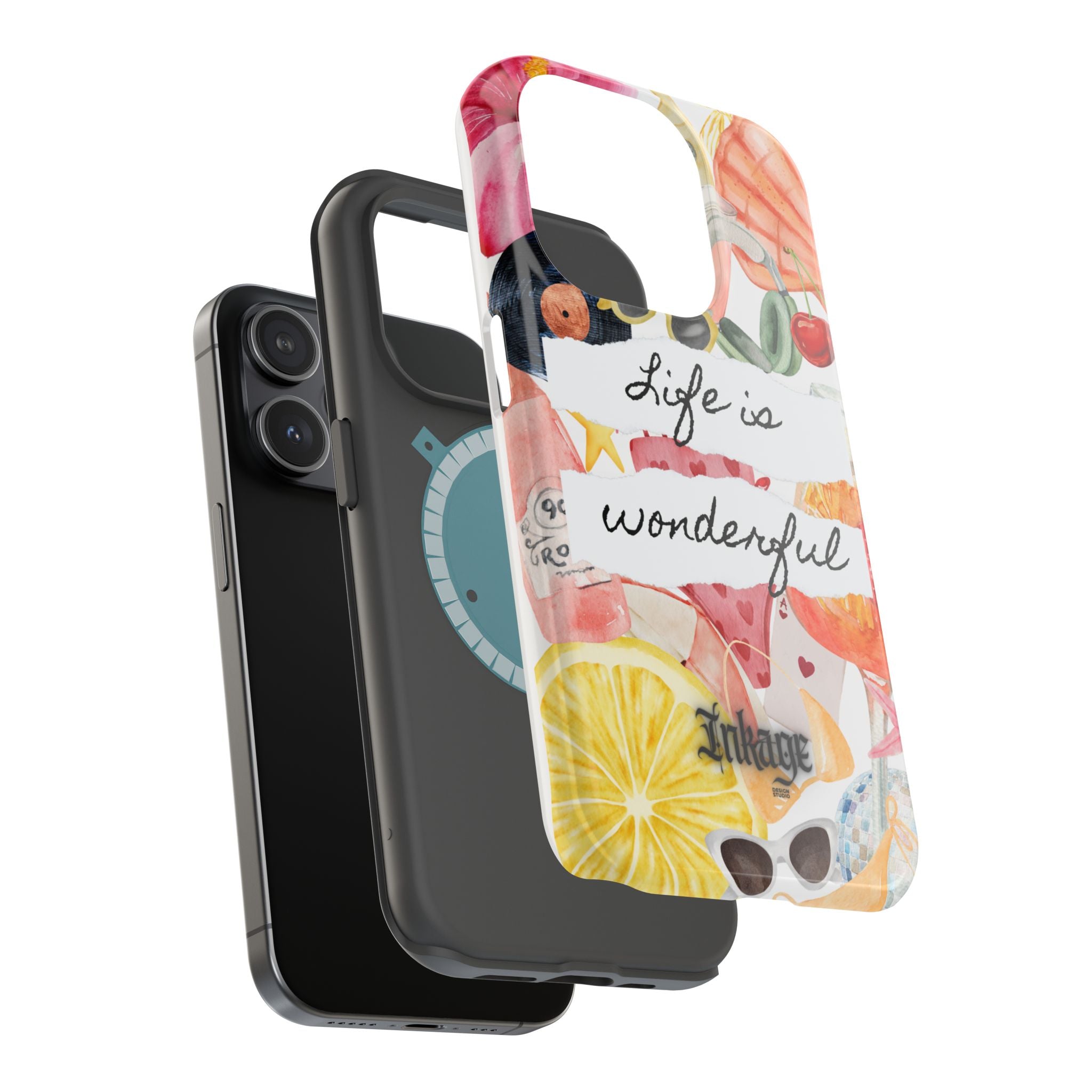 "Life is Wonderful" Quote Magnetic Phone Cases