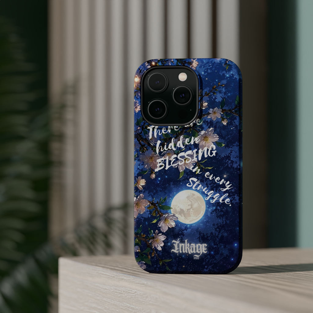 “Moonlit Blessing” Quote Magnetic Phone Cases