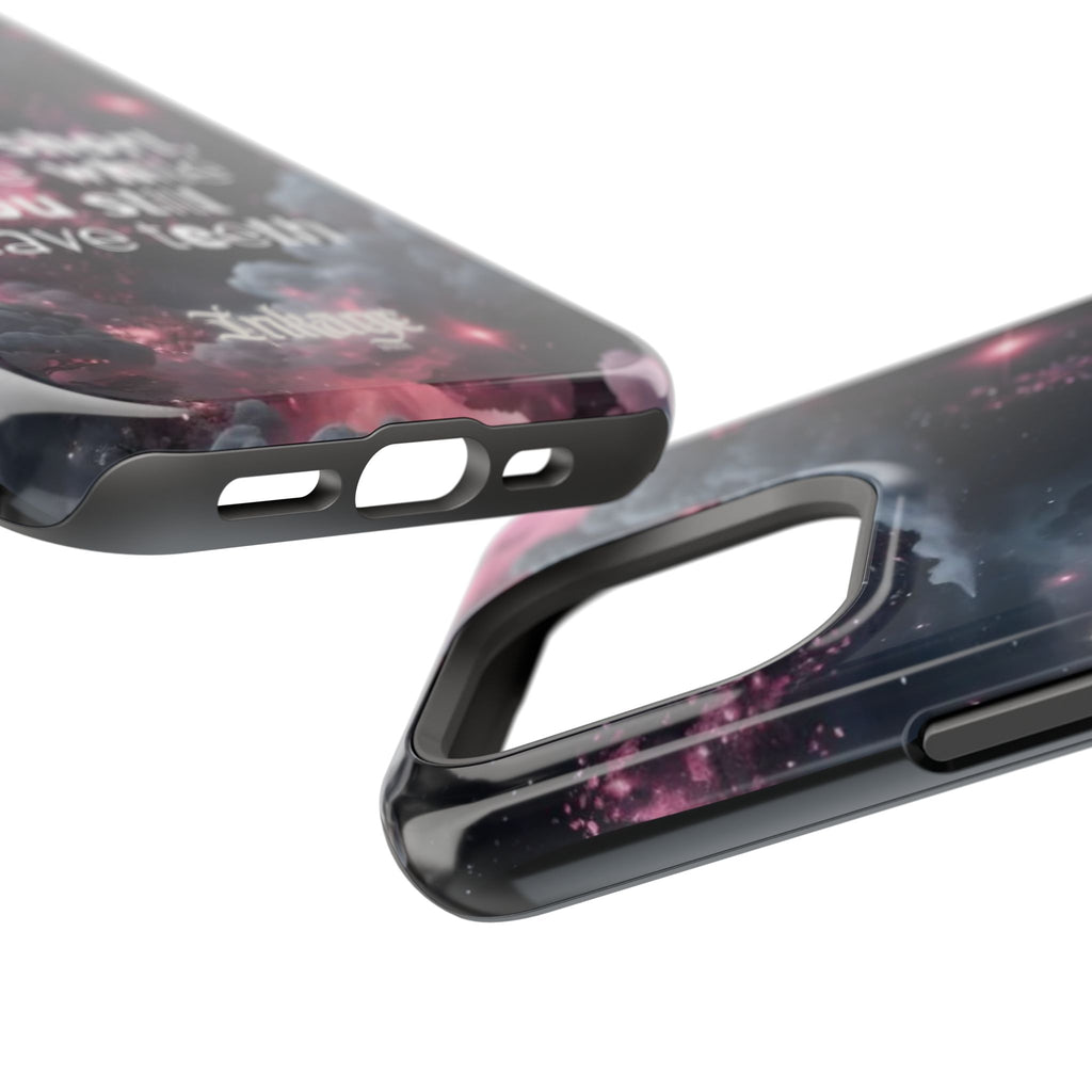 “Life is Short, Smile While You Still Have Teeth” Magnetic Phone Cases (Quote)