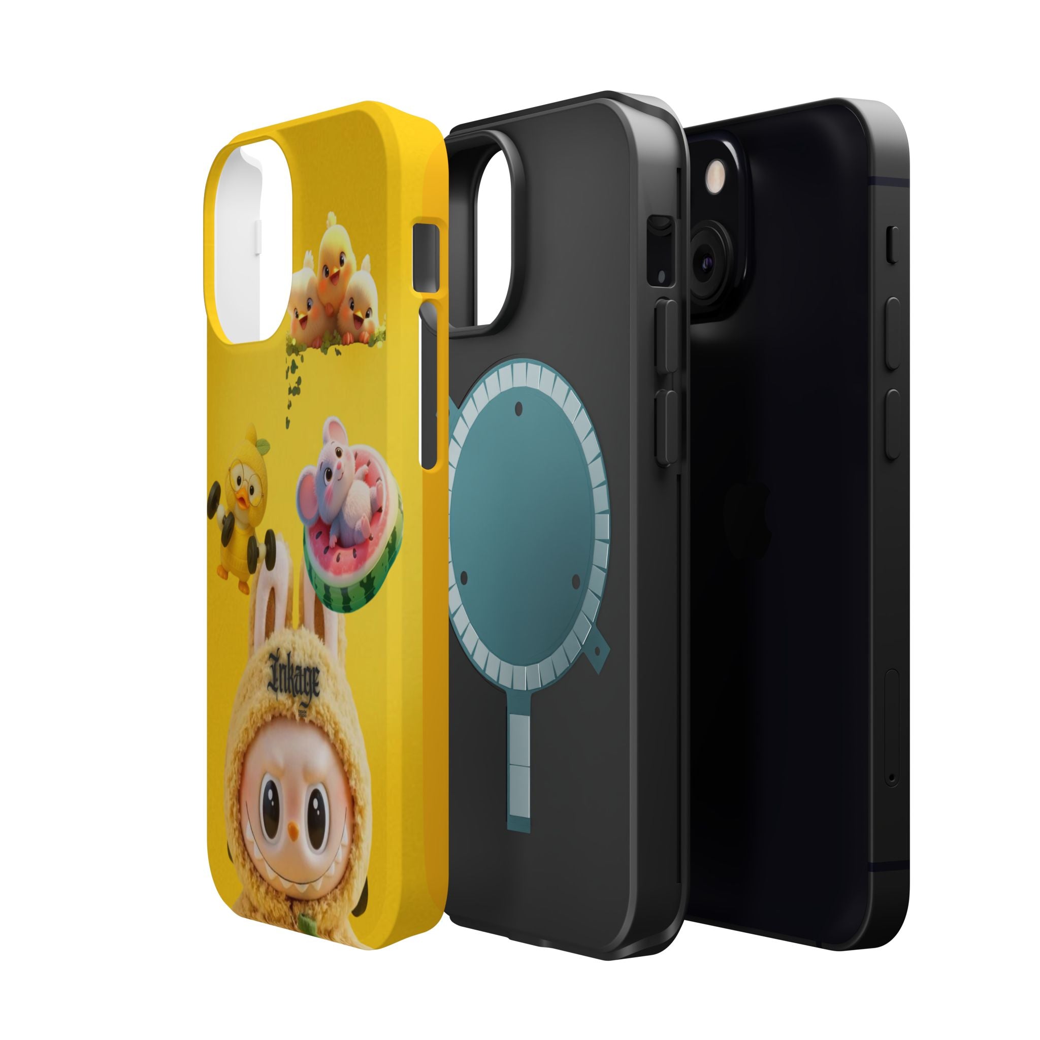 Yellow Cutie Labubu Magnetic Phone Cases (Animation)