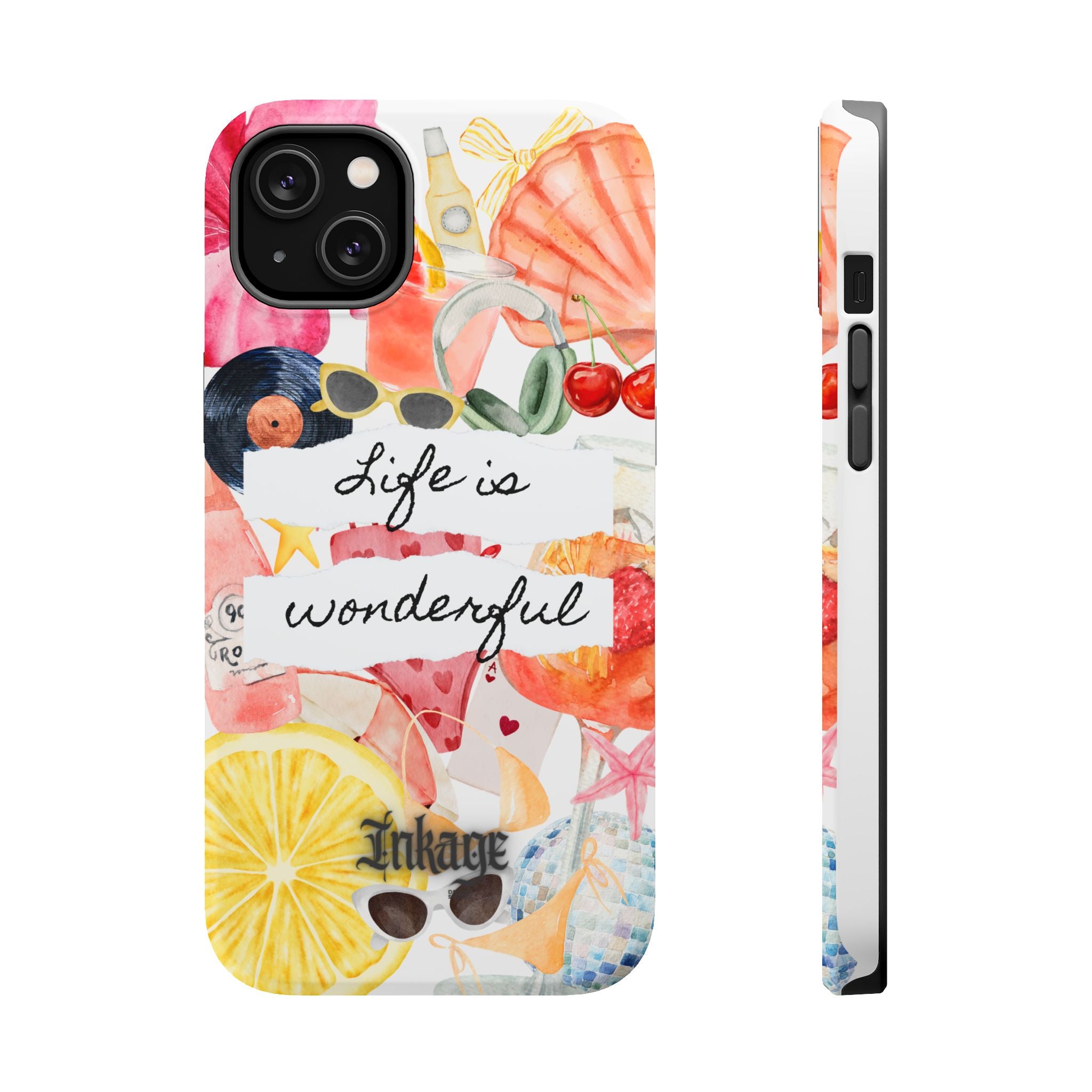 "Life is Wonderful" Quote Magnetic Phone Cases (Quote)