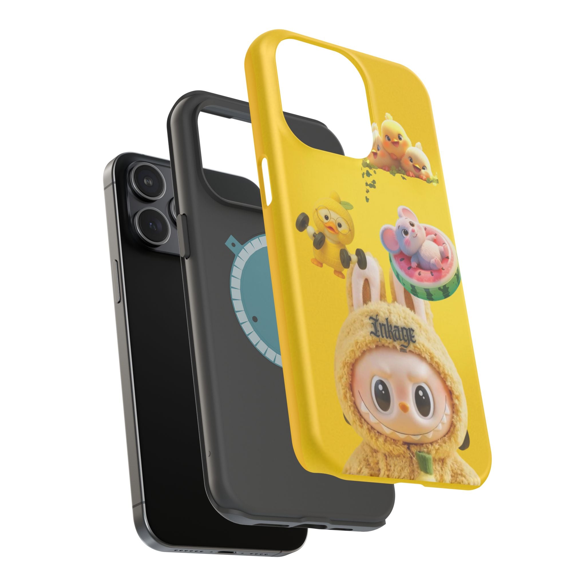 Yellow Cutie Labubu Magnetic Phone Cases (Animation)