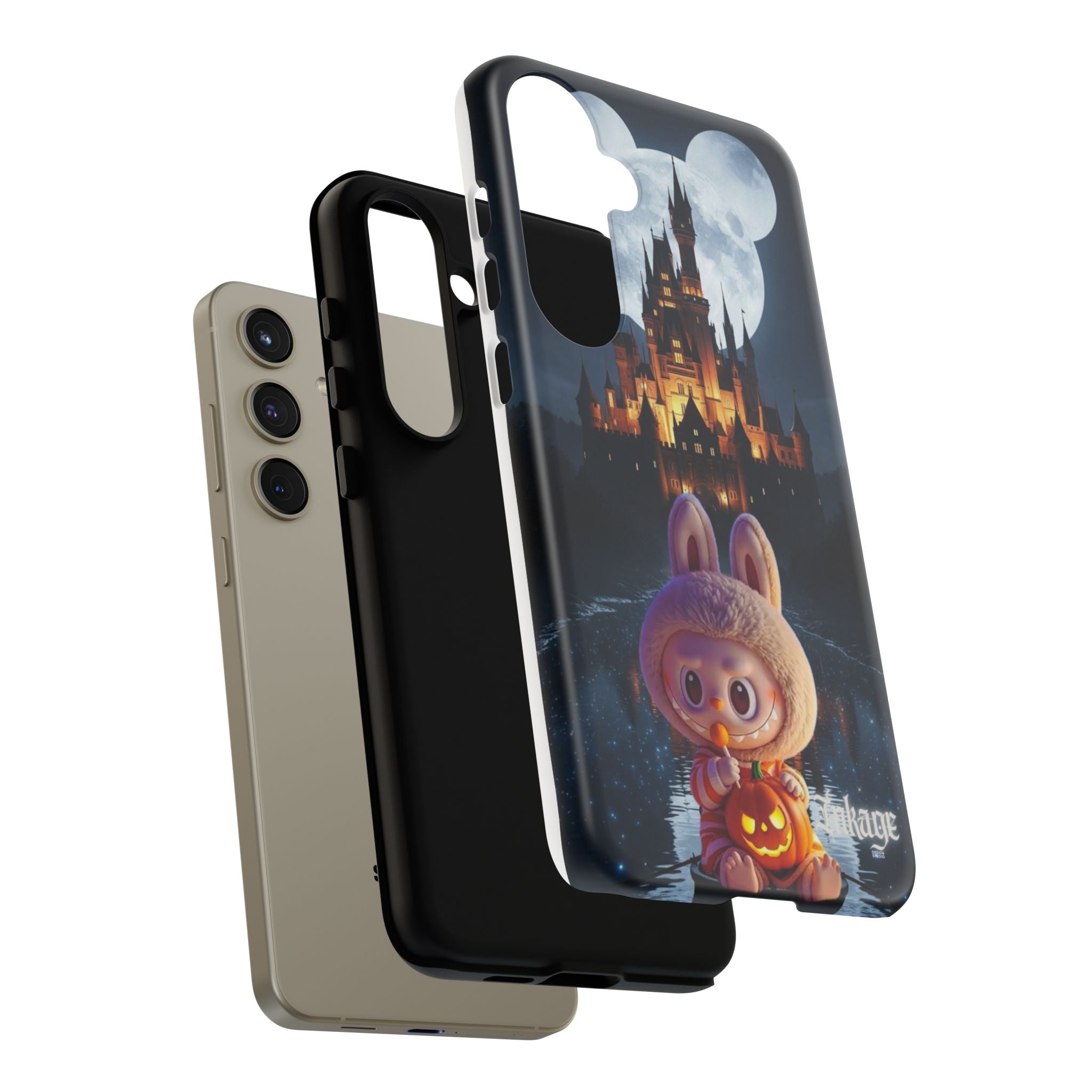 Labubu Halloween On Disney Boat Tough Phone Cases (Season, Animation)